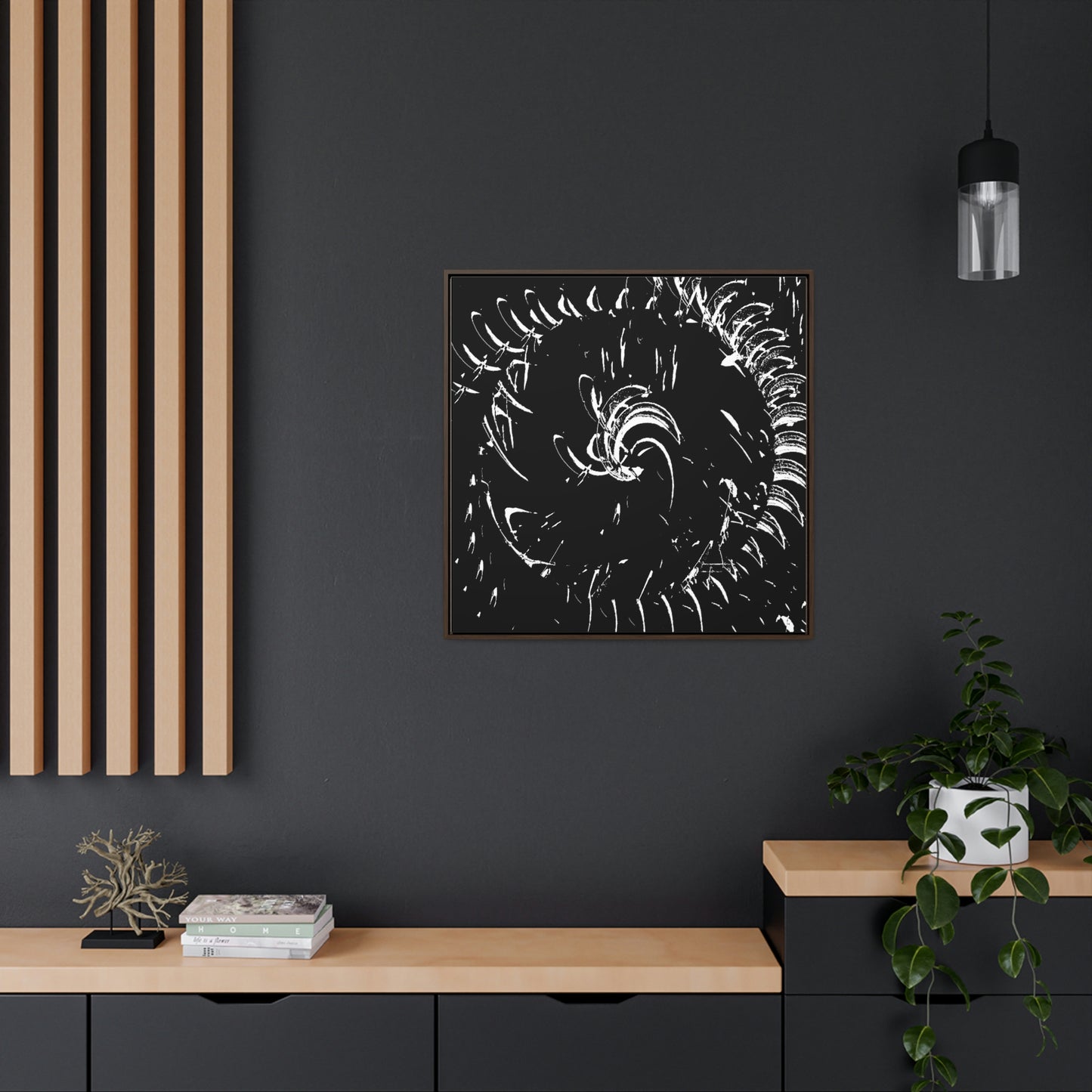 Gallery Canvas Wraps, Square Frame ... "Waning Moon" ... Central Idaho ... October 2022 ... Rendering Time: 22 Hours ... Original Works ...
