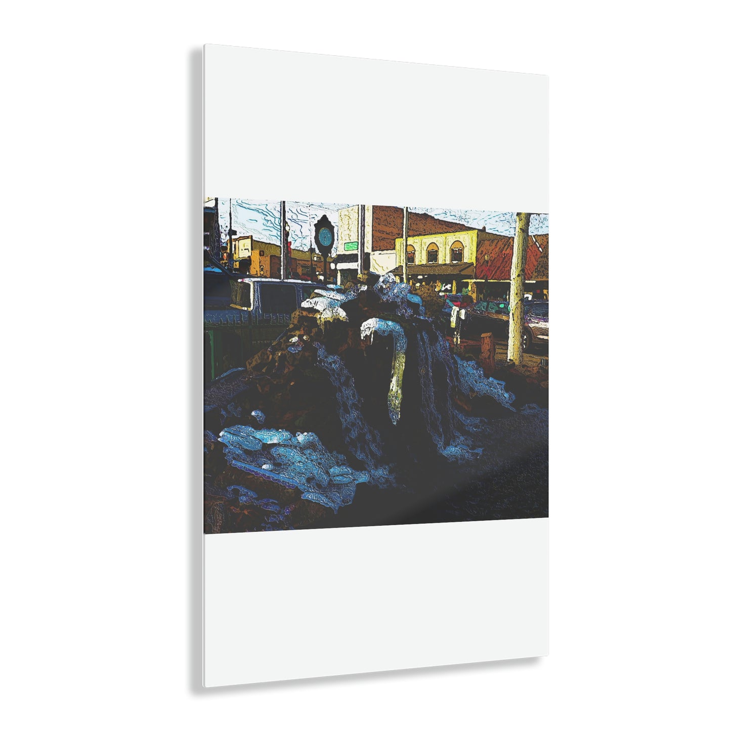 Acrylic Prints ... "Ice & Water Sculpted" ... Downtown Grangeville, Idaho ... Adjacent To Irwin Pharmacy ... 5Jan23 ... Original Works ...
