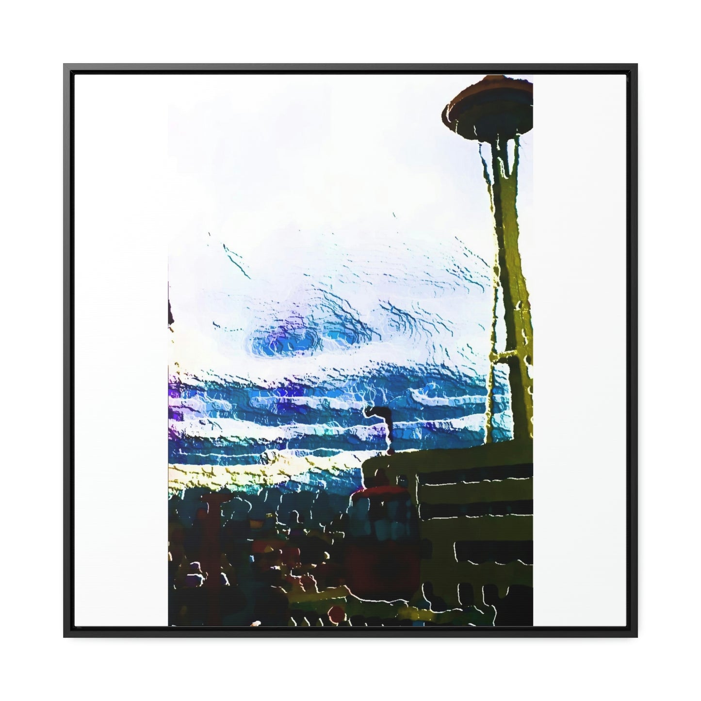 Gallery Canvas Wraps, Square Frame ... Air Tram-Way Gondola & Seattle Space Needle: Seattle World's Fair: 1962 ... Original Works ...