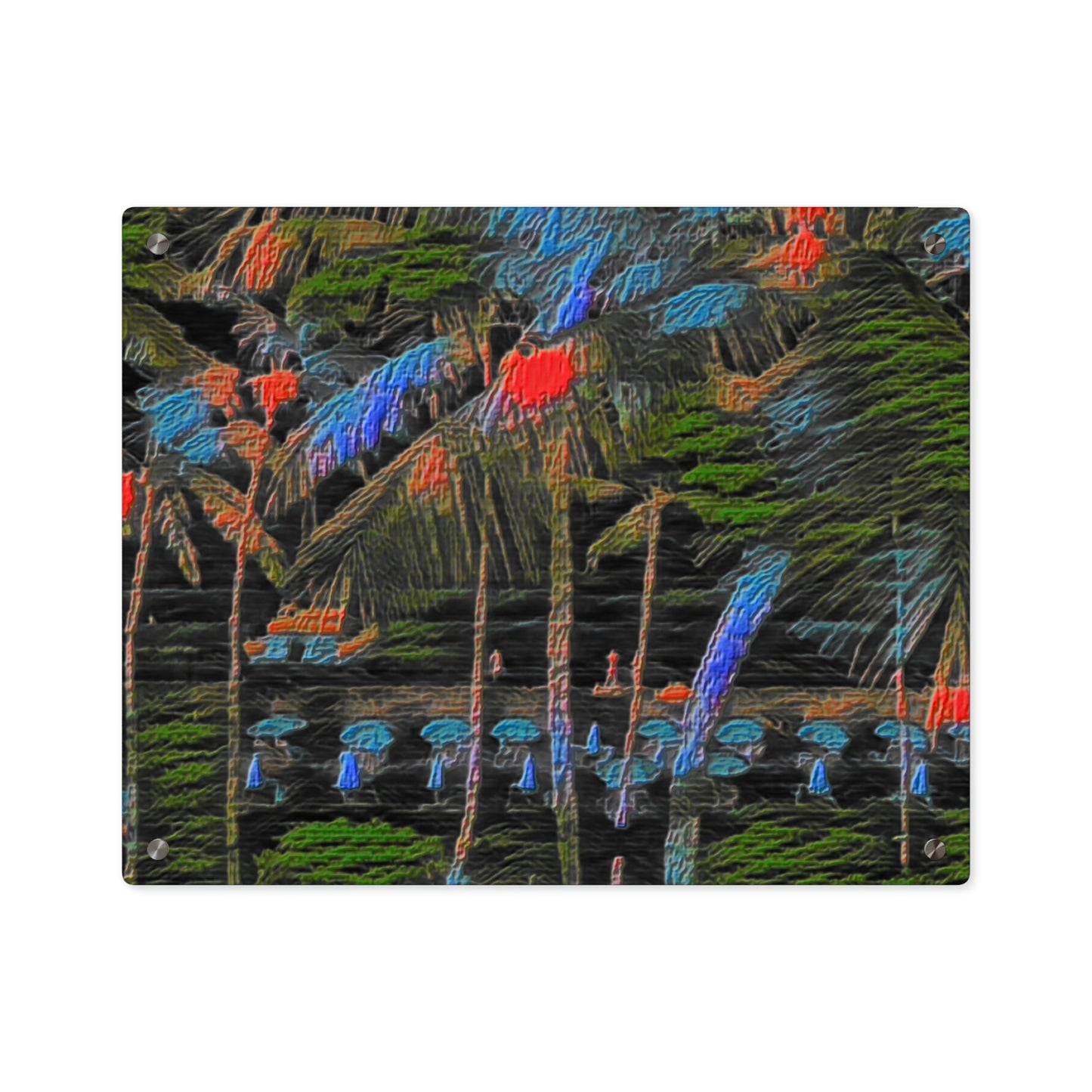 Acrylic Wall Art Panels ... "The Royal Hawai'ian: Waikiki Beach_Beach" ... Honolulu, HI ... Ocotber 2014 (Halloween) ... Original Works ...