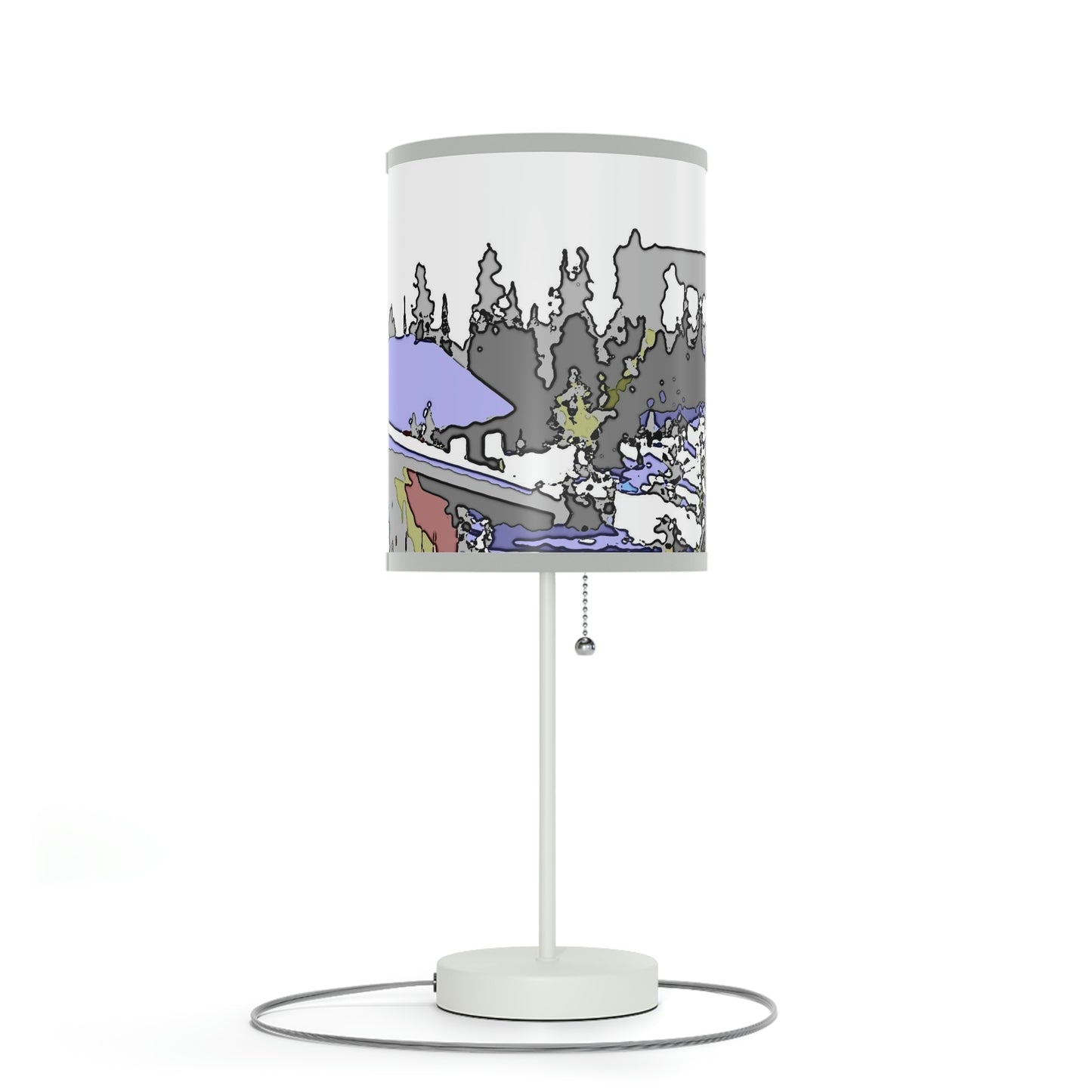 Lamp on a Stand, US|CA plug "A Very Remote Mountain Neighborhood" ... Only Cabins In This Environment ... Cenrtal Idaho ...