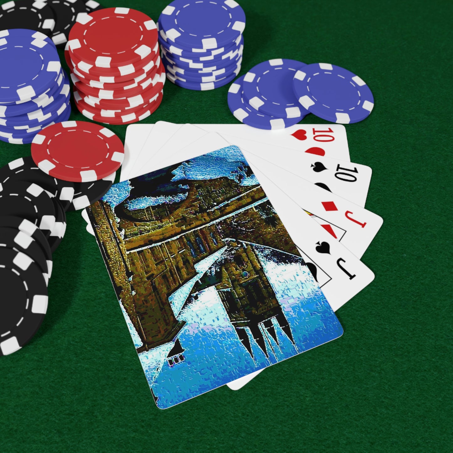 Custom Poker Cards ...  Walikng The Streets & Alleys ... 'Strolling The Canals ... '  ... Original Works  ...