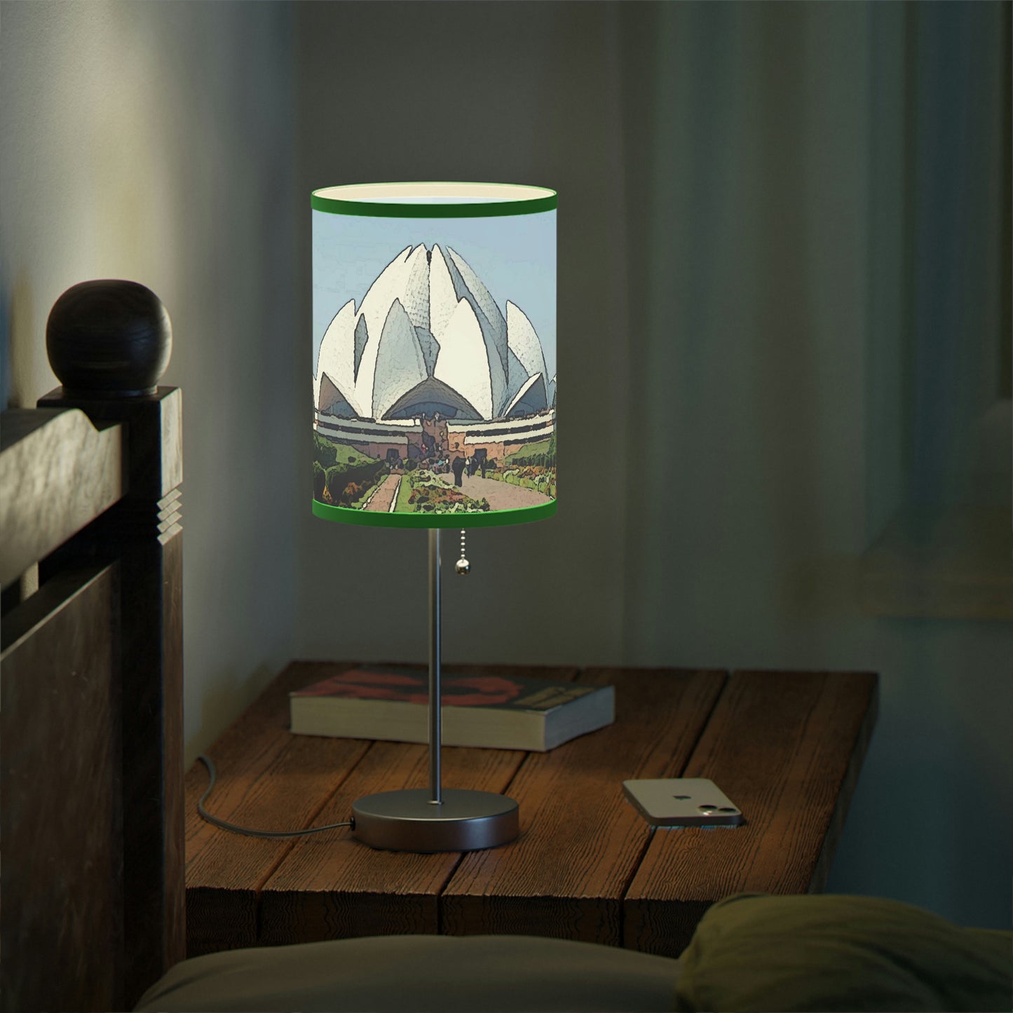 Lamp on a Stand, US|CA plug ... 'Bahai'i House-Of-Worship' ... "Lotus Temple: Delhi, India, 2008" ... Original Works ...