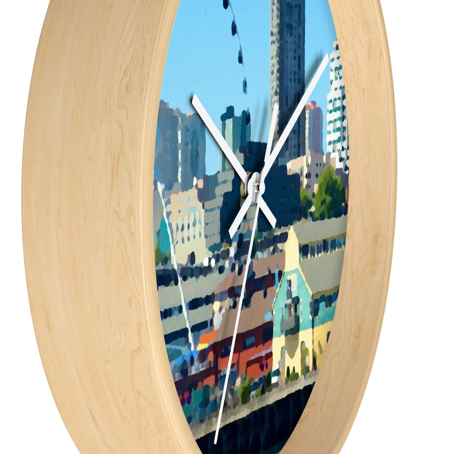 Wall clock ... That Classic Wheel ... 'Seattle's Wheel' ... & Old Classic Waterside Vendors ...  'Family Archives' ... Original Works ...