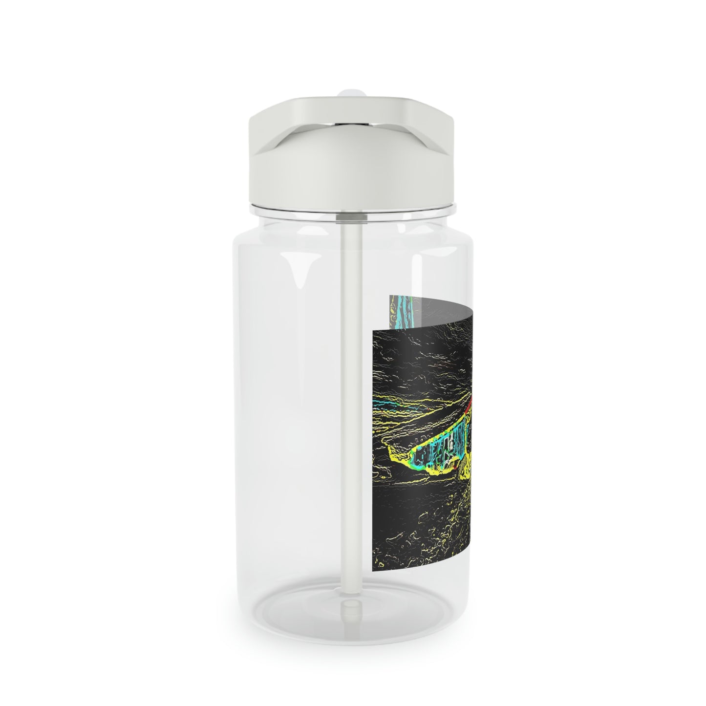 Tritan Water Bottle ... "Snow Vehicle In Snow Storm At-Rest" ... Circa 12Mar23 ... Central Idaho ... 18-Hours Rendering Time: Original Works ...