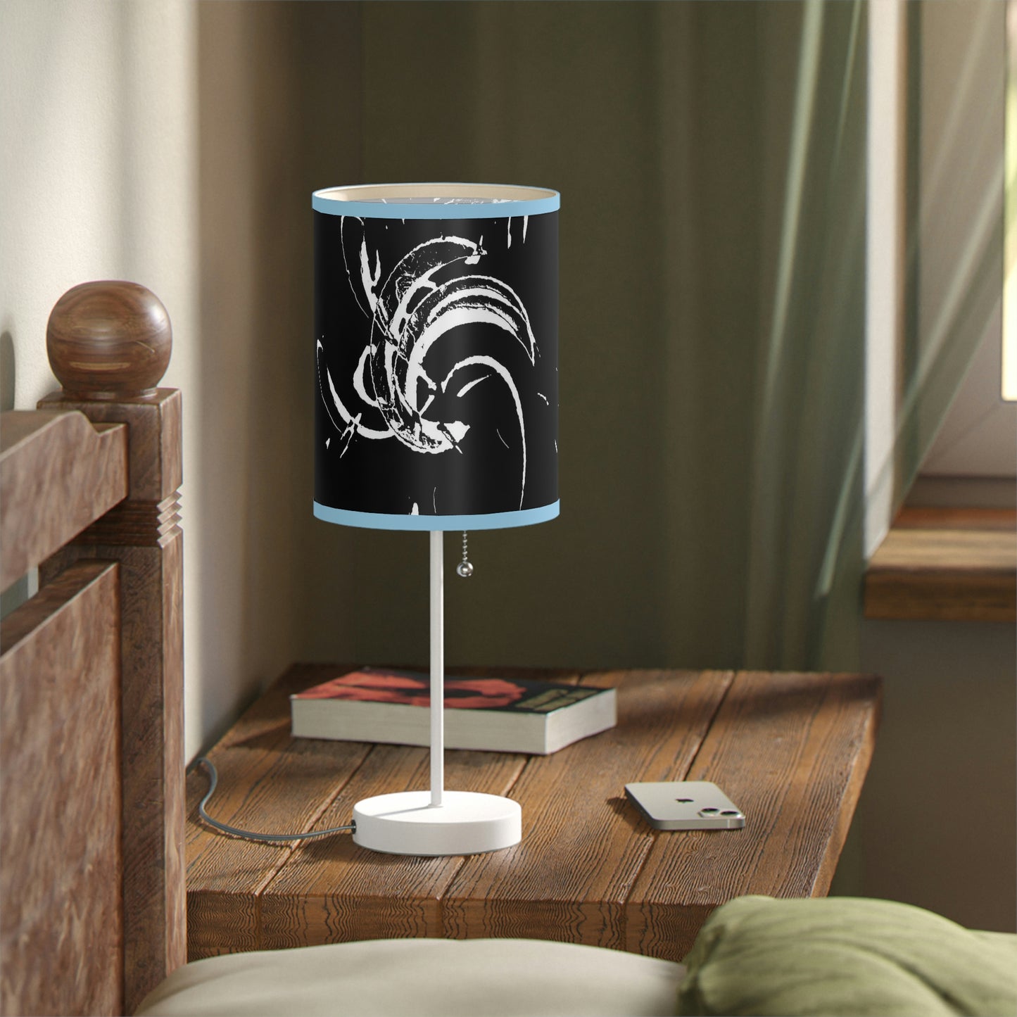 Lamp on a Stand, US|CA plug ..."Waning Moon" ... Central Idaho ... October 2022 ... Rendering Time: 22 Hours ... Original Works ...