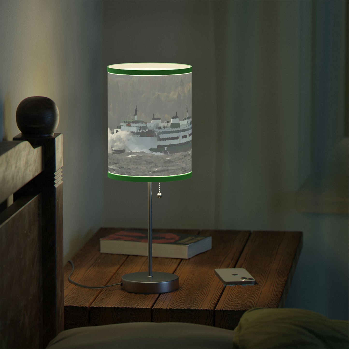 Lamp on a Stand, US|CA plug ... WADOT Ferry Crossing ... "A Very Rough Day" ... Mulkiteo Route ... Family Archives ... Early 1990's' ... Original Works ...