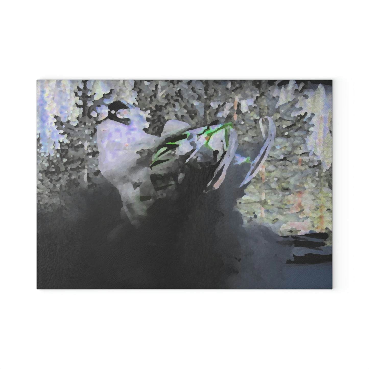 Glass Cutting Board ...  "Come Fly With Us At CIP Airways" .. CIP: Central_Idaho-Properties ...