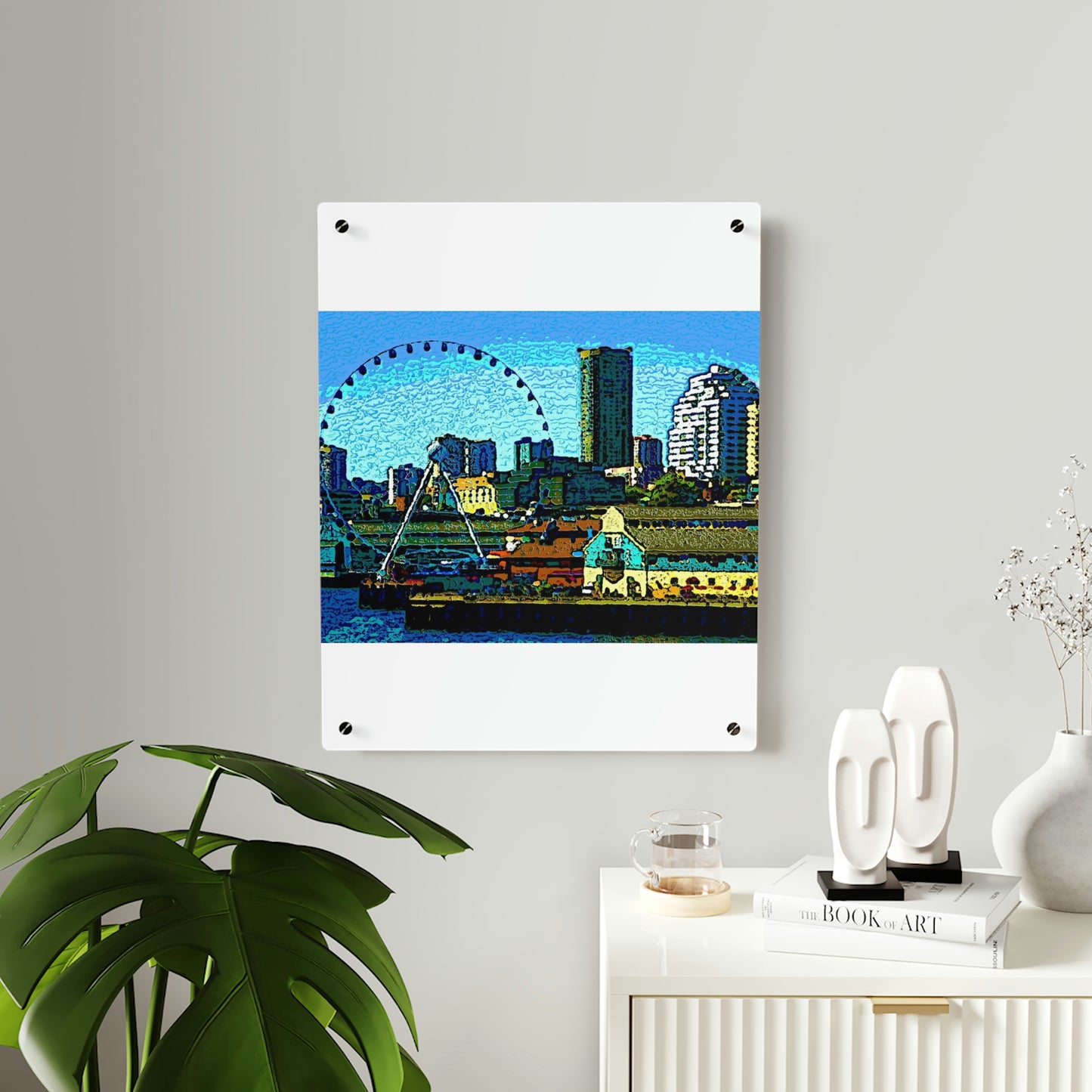Acrylic Wall Art Panels ... That Classic Wheel ... 'Seattle's Wheel' ... & An Old Classic Waterside Vendors ...  'Family Archives' ... Original Works ...