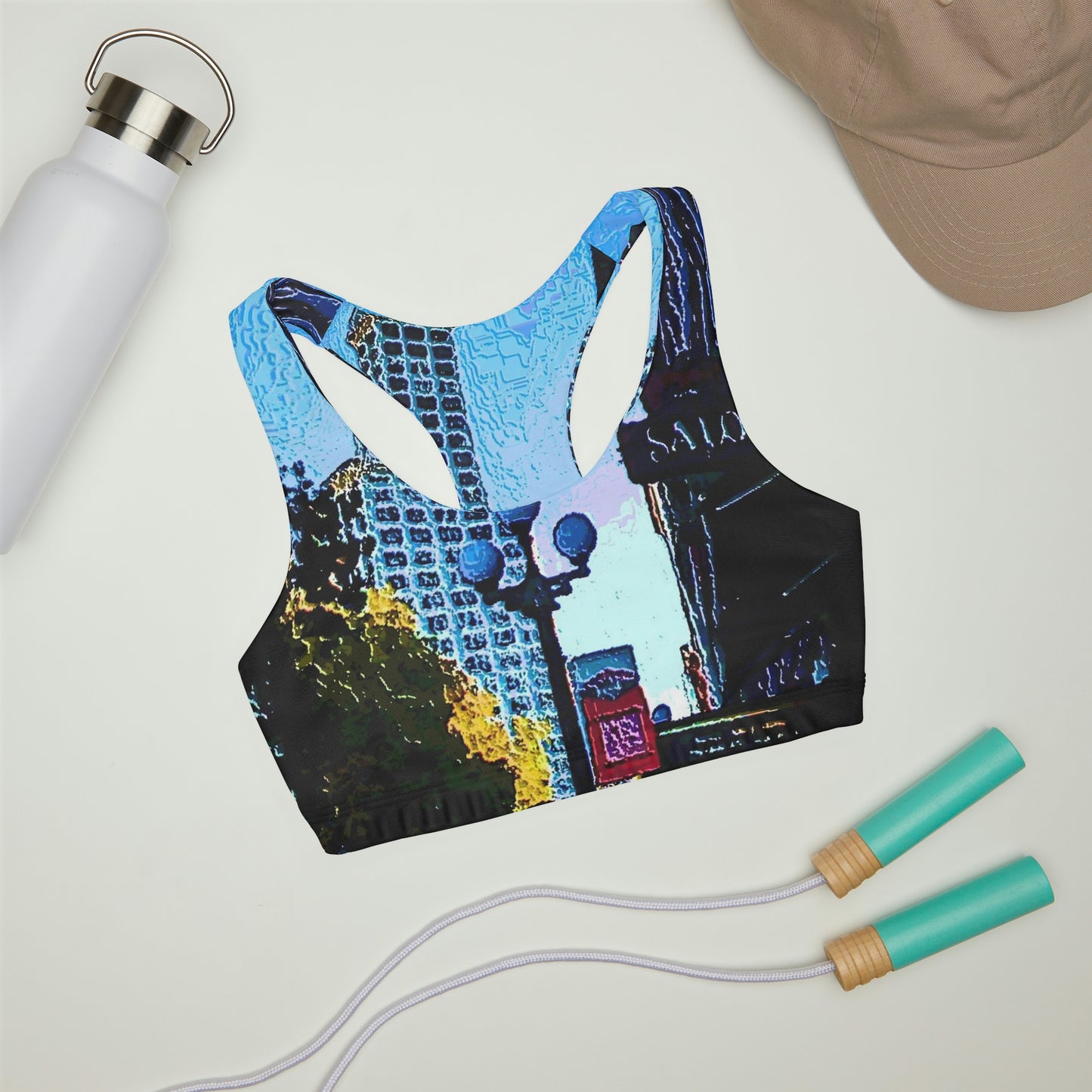 Girls' Double Lined Seamless Sports Bra ...  Pioneer Square & Smith Tower ... 'That World Famous View' ... Colleague Supplied Photo ... Original Works ...