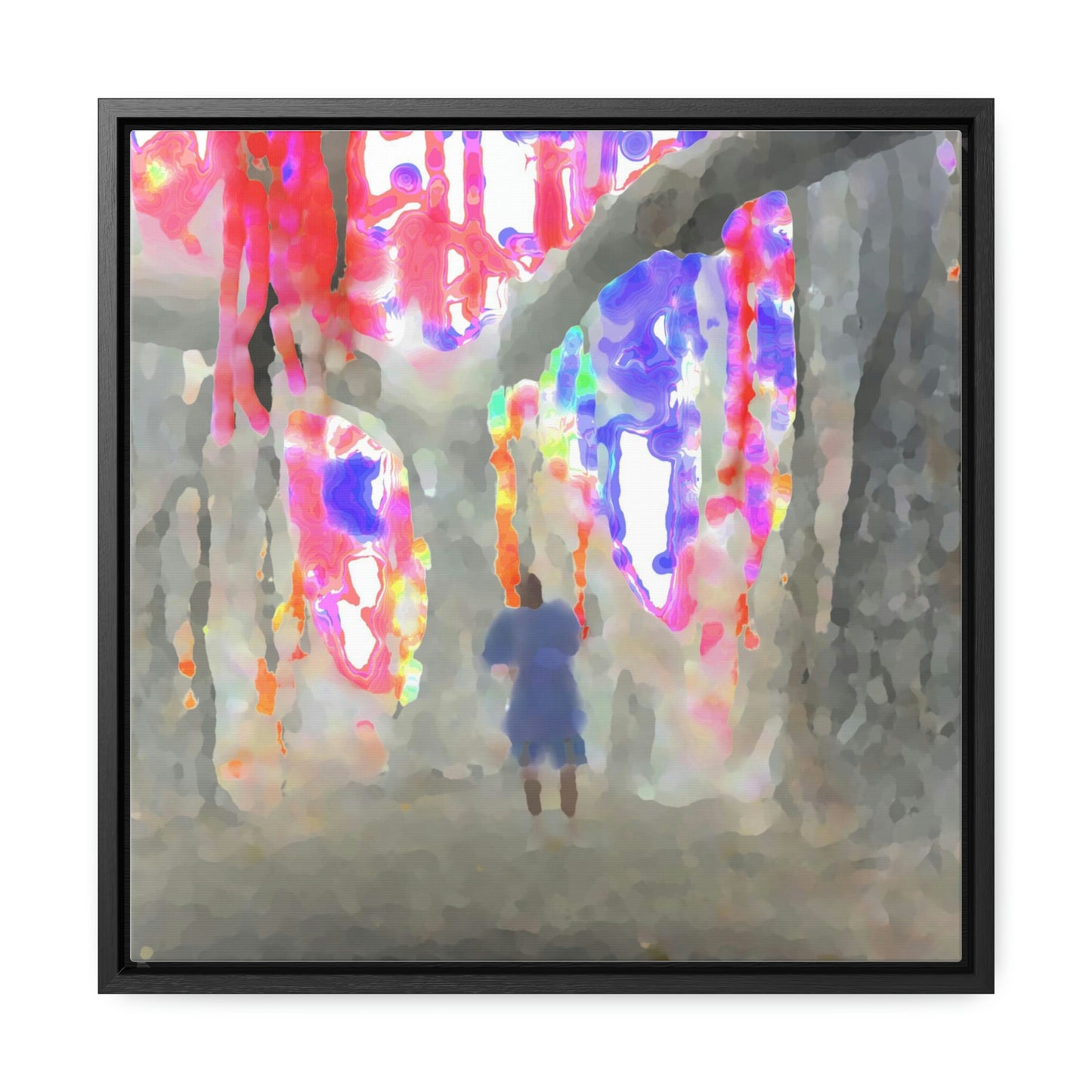 Gallery Canvas Wraps, Square Frame ... 'More' ... Jesuit Philosophy ... "In The Polynesian Banyans ..."