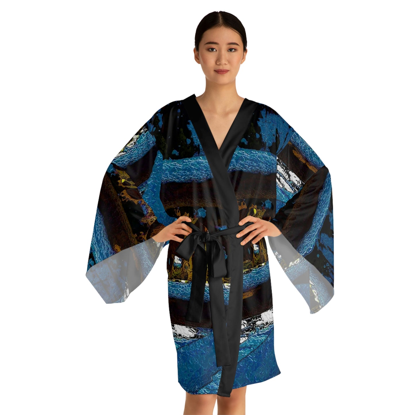 Long Sleeve Kimono Robe ...  A Horse ... A Saddle ...  Foraging Through The Snow ...  An_Asses 'Cry' ... Central Idaho, November 2022 ...  Original Works ..