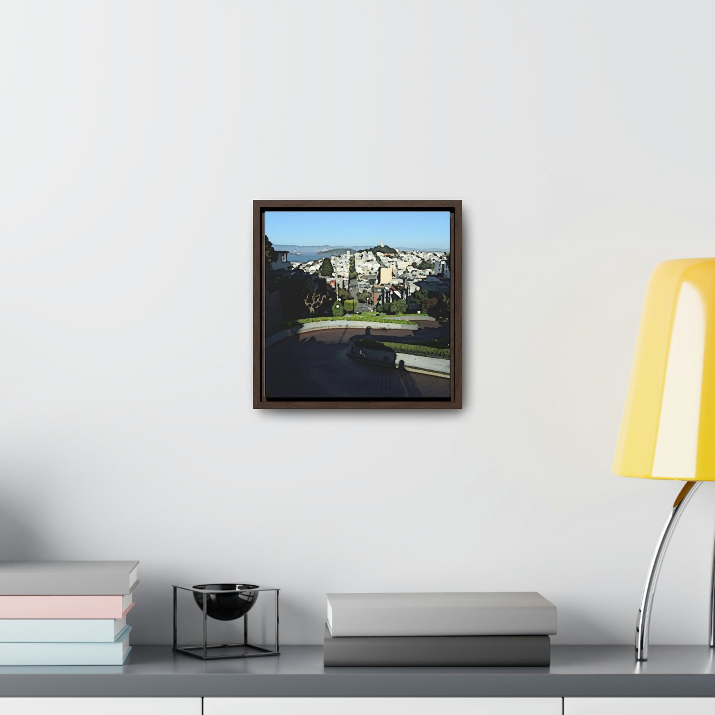 Gallery Canvas Wraps, Square Frame ...  "Lombard Street San Francisco, CA, USA" ... Family Archives 1970's ... Original Works ...