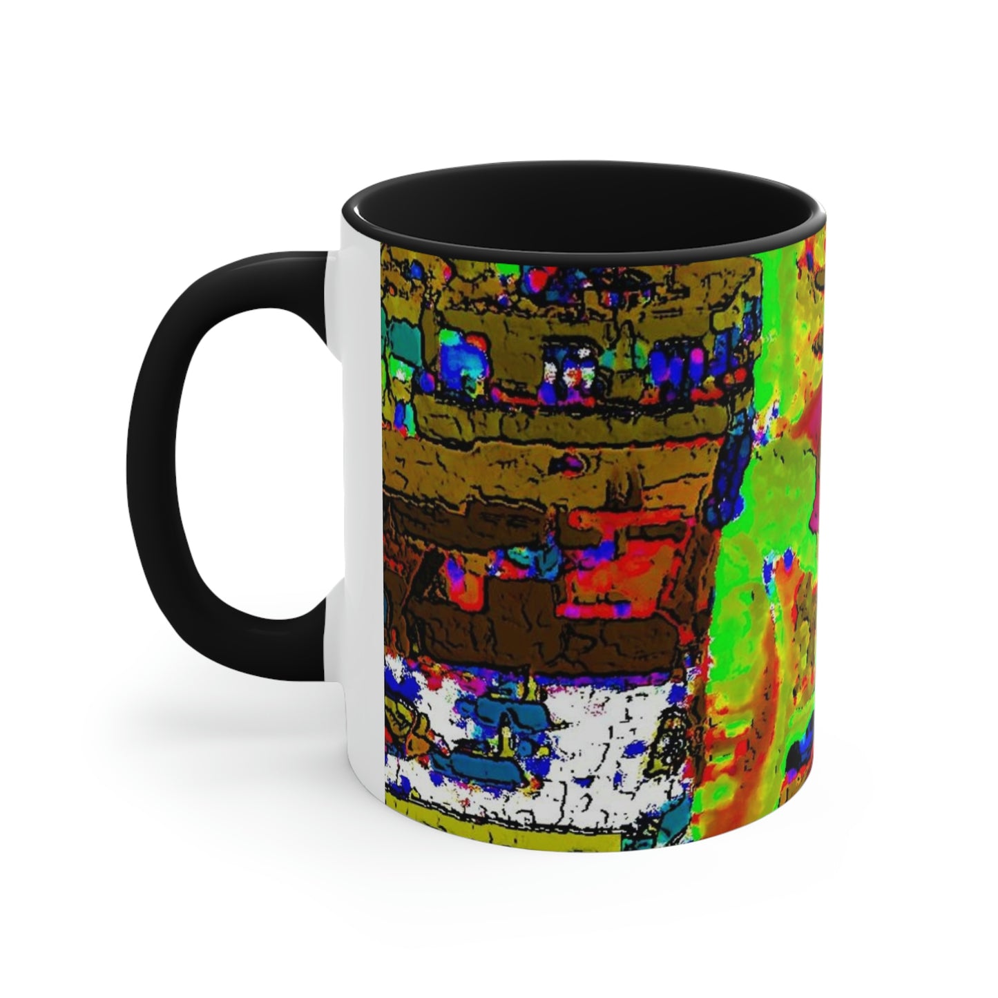 Accent Coffee Mug, 11oz ... A Crazy Street ... 'Eight Winding Curve-Switchbacks' ... "Lombard Street, San Francisco, CA' ... Family Archives: 1970's ... Original Works ...
