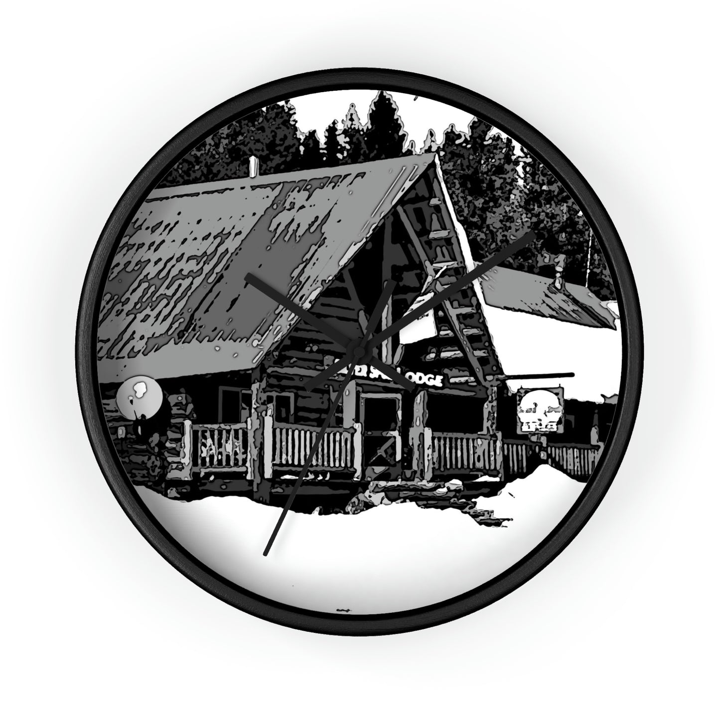 Wall clock ... A Beautiful Lodge & Back-Country Outfitter In A Mountain Town ... 'Dixie, Idaho, November 2022' ... Original Works ...