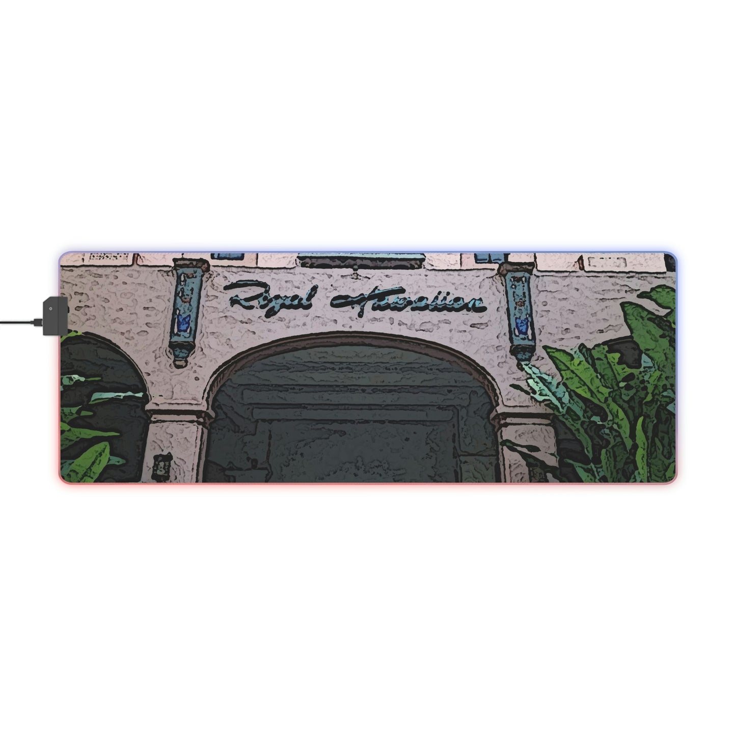 LED Gaming Mouse Pad ... "La Grande Entree" At: 'The Pink Palace' ... The Royal Hawai'ian ... Honolulu, HI ... '27Oct2014' ... Original Works ...