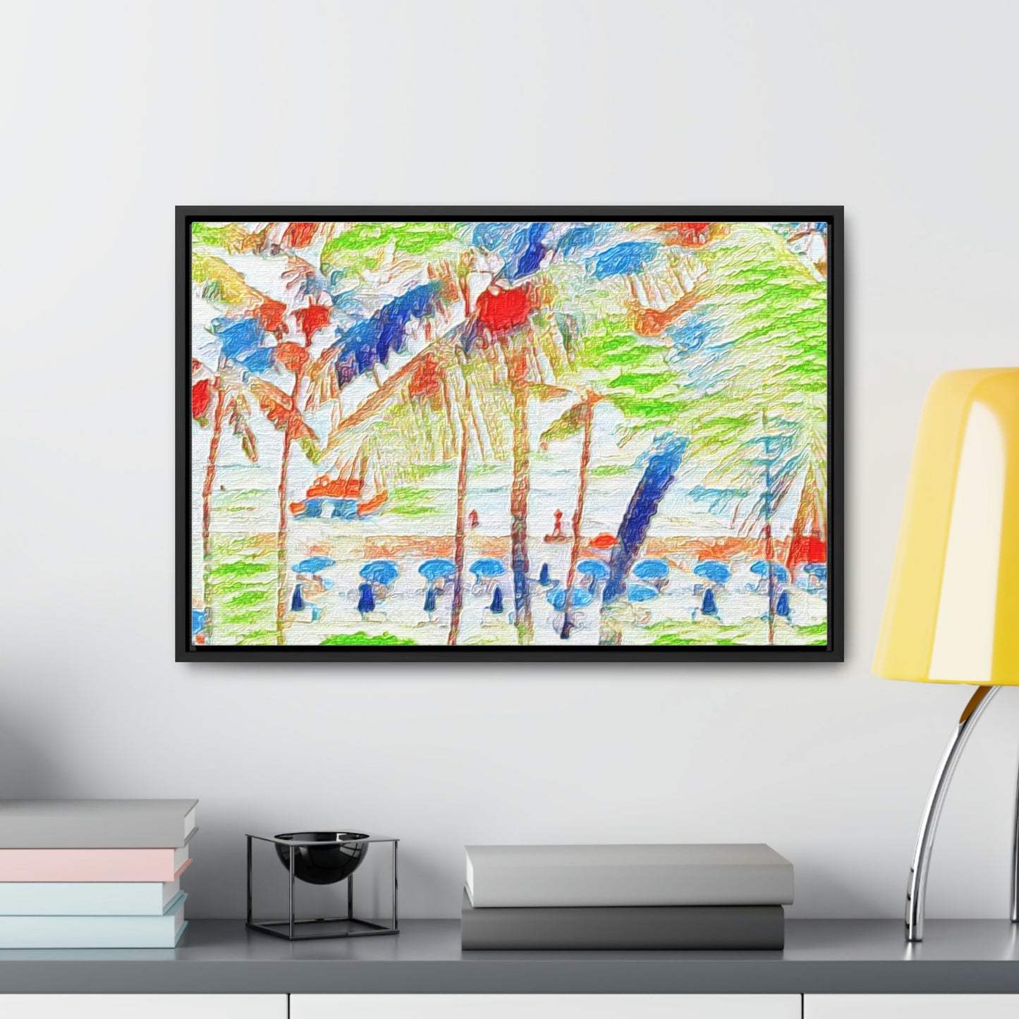 Gallery Canvas Wraps, Horizontal Frame ... "The Royal Hawai'ian: Waikiki Beach_Beach" ... Honolulu, HI ... Ocotber 2014 (Halloween) ... Original Works ...