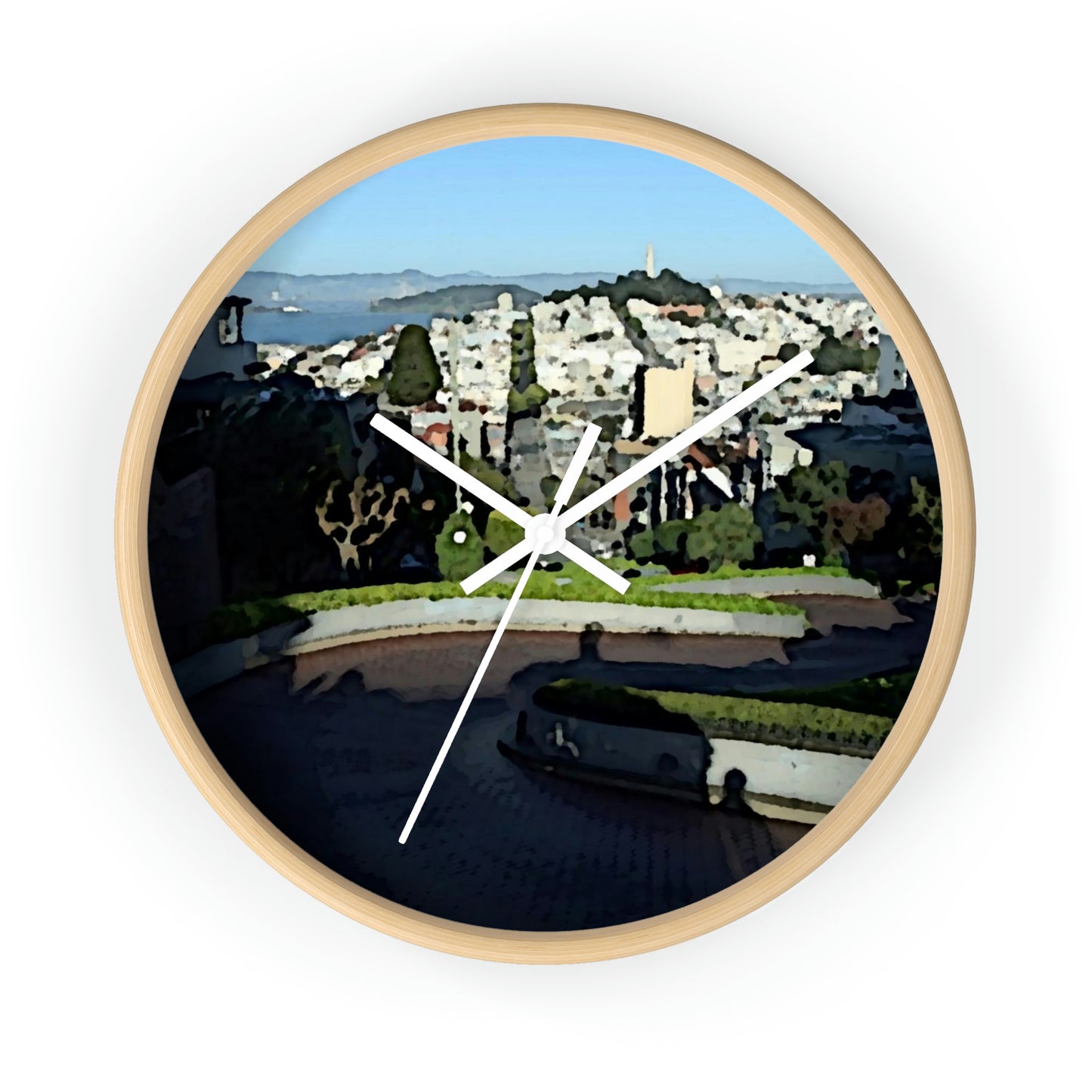 Wall clock ... "Lombard Street San Francisco, CA, USA" ... Family Archives 1970's ... Original Works ...