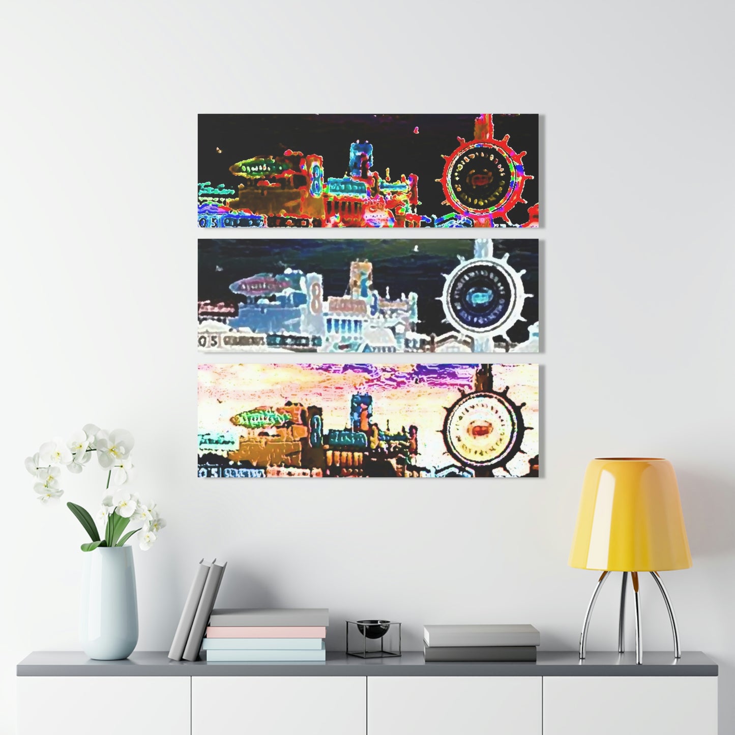 Acrylic Prints (Triptych) ... "No.9 Fishermen's Grotto - Fishermen's Wharf, SF, California" ... Family Archives: 1970's ... Original Works ...