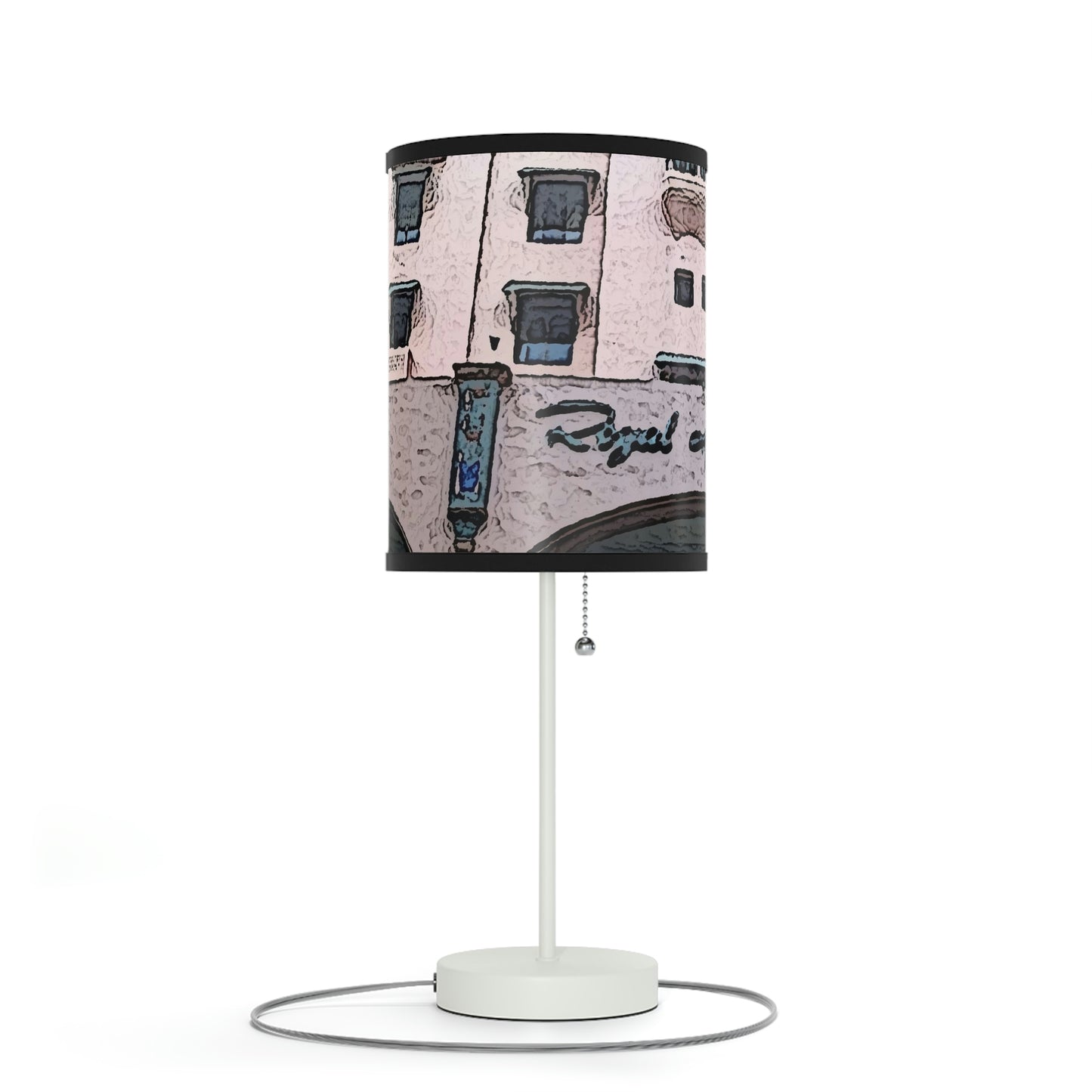 Lamp on a Stand, US|CA plug ...  "La Grande Entree" At: 'The Pink Palace' ... The Royal Hawai'ian ... Honolulu, HI ... '27Oct2014' ... Original Works ...