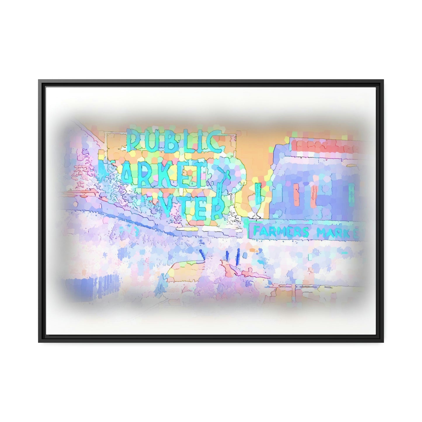 Matte Canvas, Black Frame ... PPM: Pike Place Market ... Original Work ... Winter 2022 ...