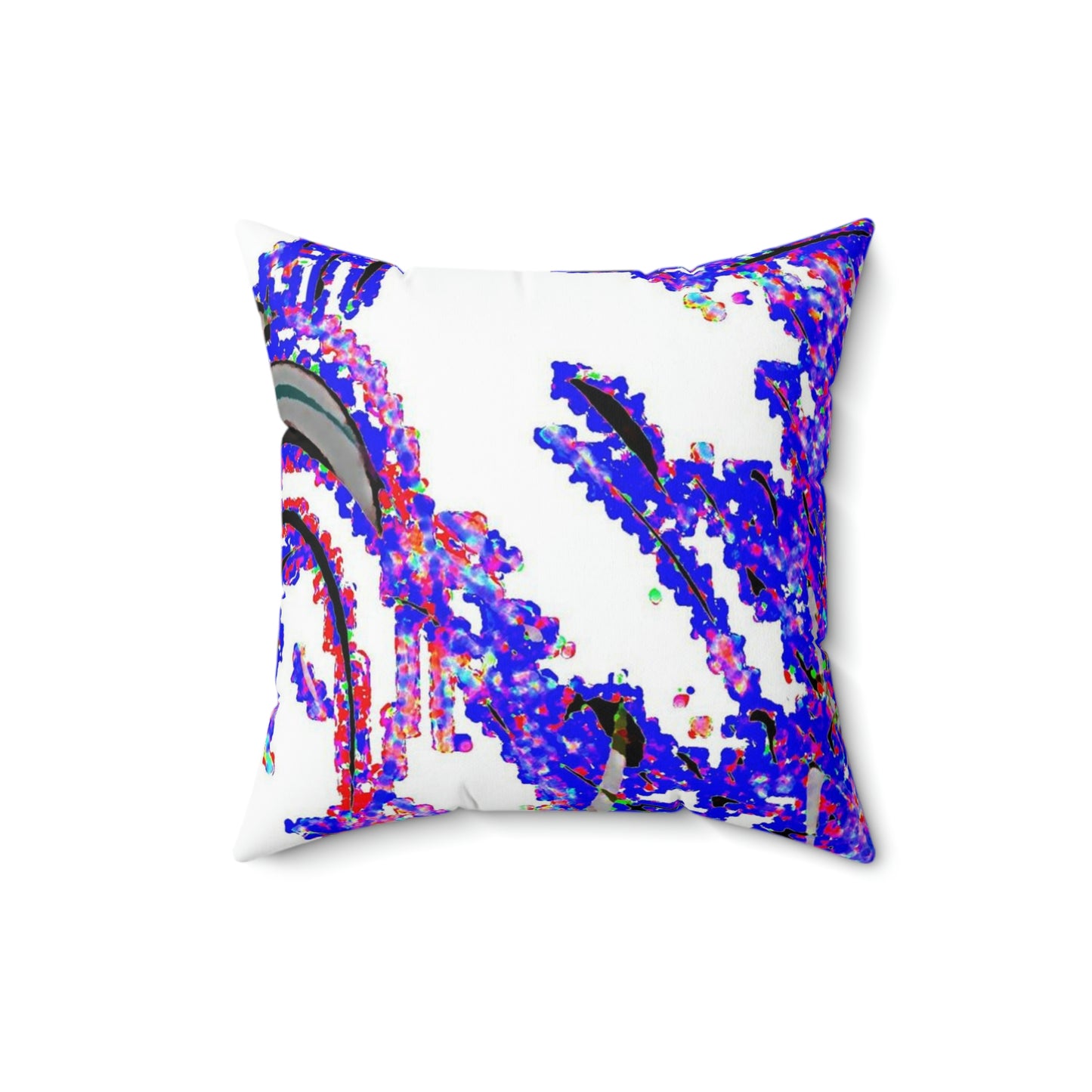 Spun Polyester Square Pillow ... "Waning Moon" ... Central Idaho ... October 2022 ... Rendering Time: 22 Hours ... Original Works ...