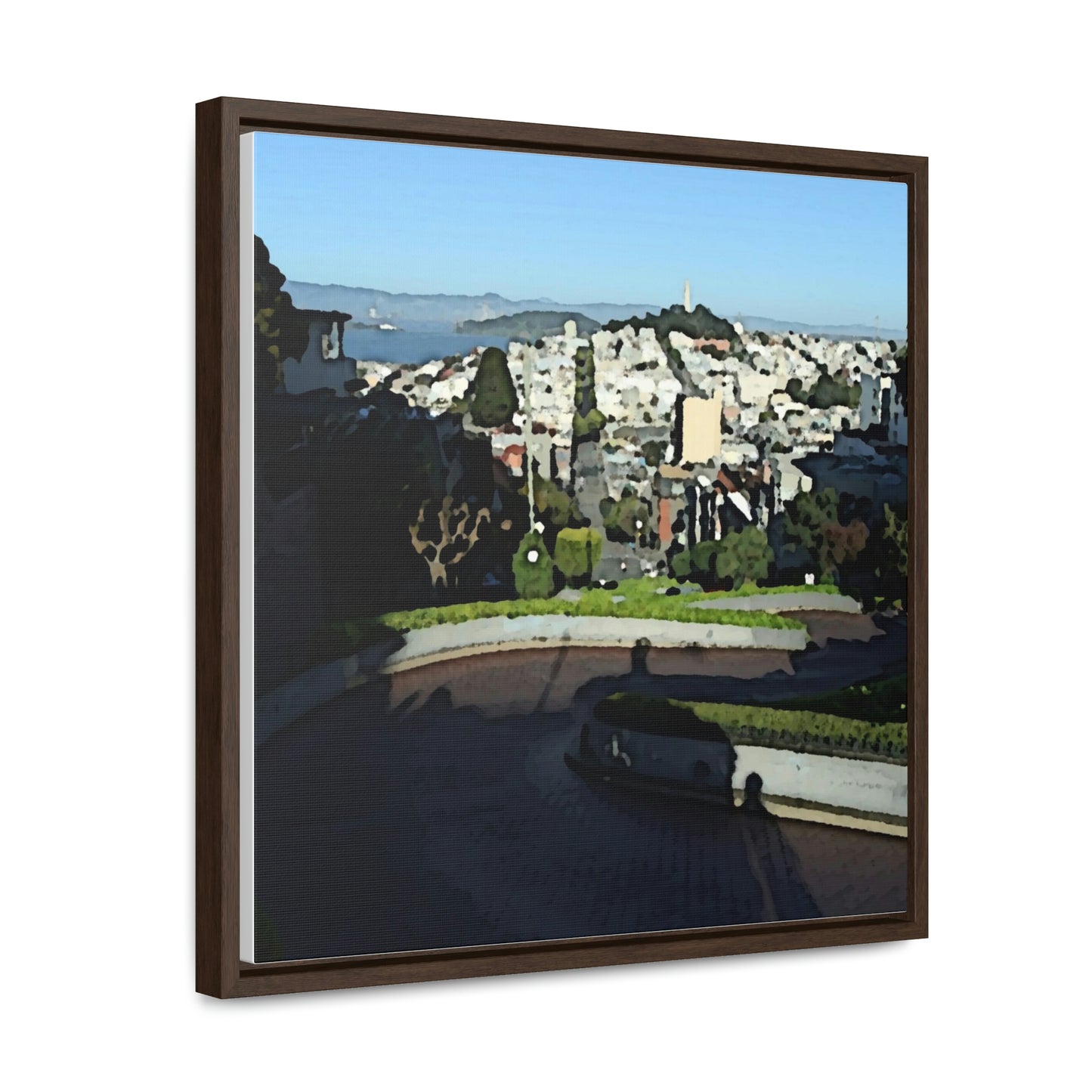 Gallery Canvas Wraps, Square Frame ...  "Lombard Street San Francisco, CA, USA" ... Family Archives 1970's ... Original Works ...
