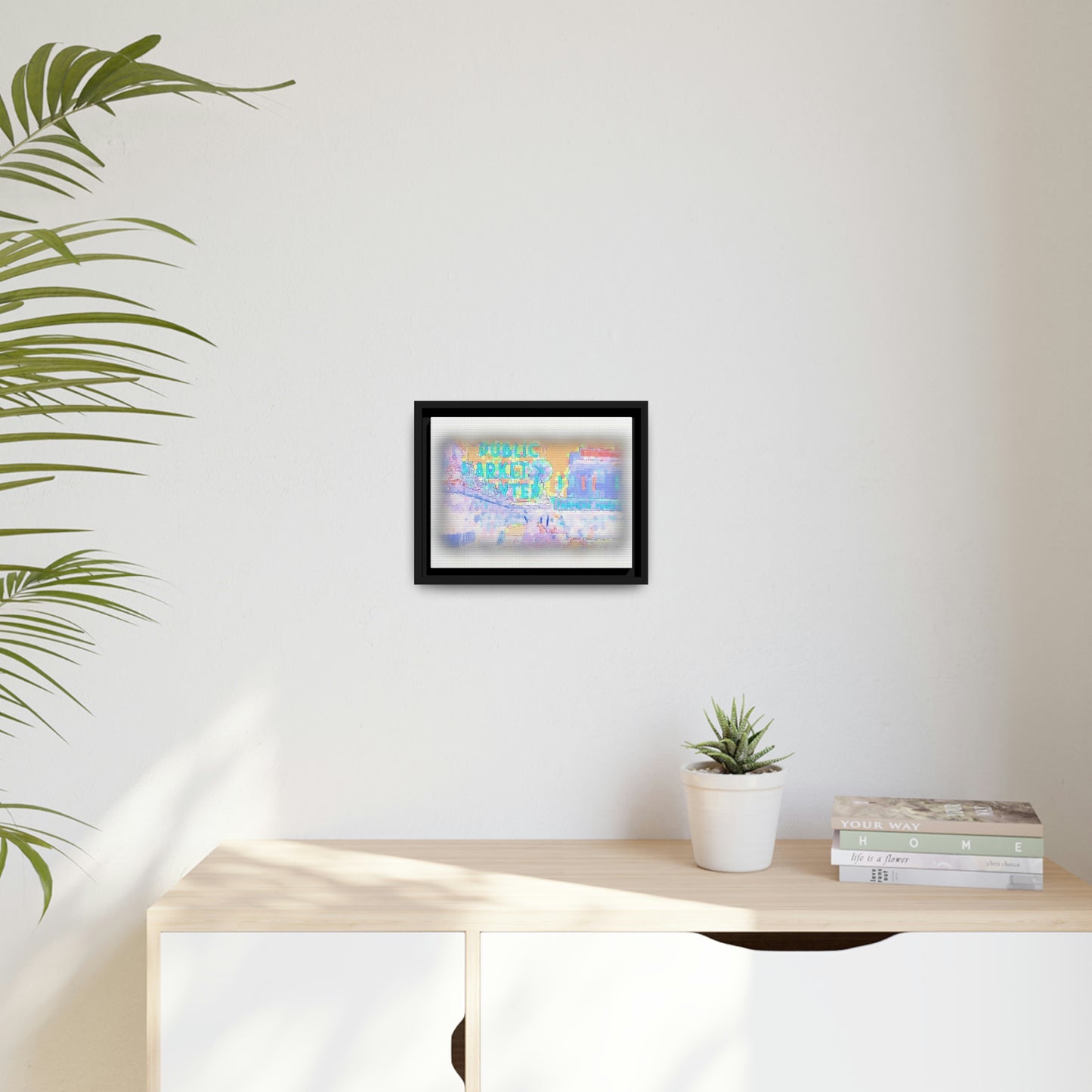 Matte Canvas, Black Frame ... PPM: Pike Place Market ... Original Work ... Winter 2022 ...