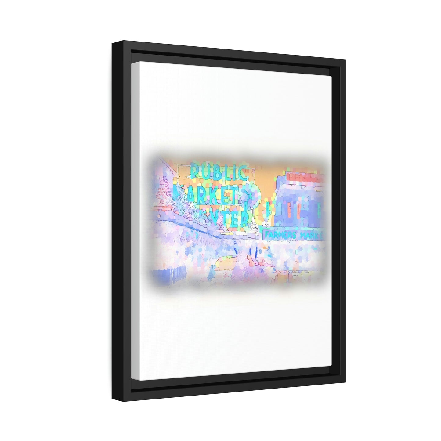 Matte Canvas, Black Frame ... PPM: Pike Place Market ... Original Work ... Winter 2022 ...