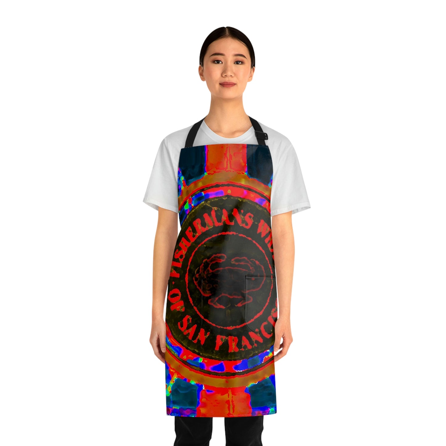 Apron (AOP) ... "No.9 Fishermen's Grotto - Fishermen's Wharf, SF, California" ... Family Archives: 1970's ... Original Works ...