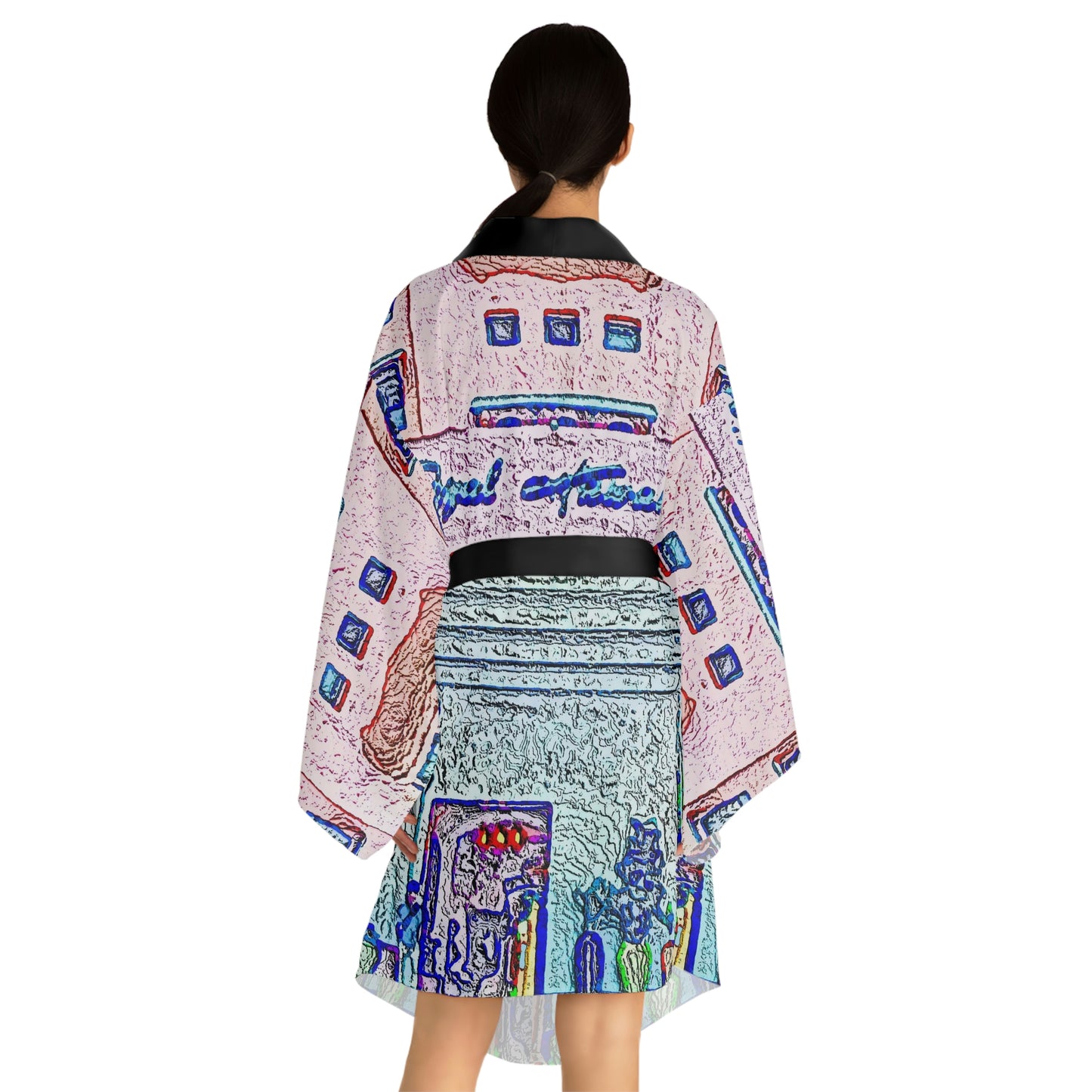 Long Sleeve Kimono Robe ... "La Grande Entree" At: 'The Pink Palace' ... The Royal Hawai'ian ... Honolulu, HI ... '27Oct2014' ... Original Works ...