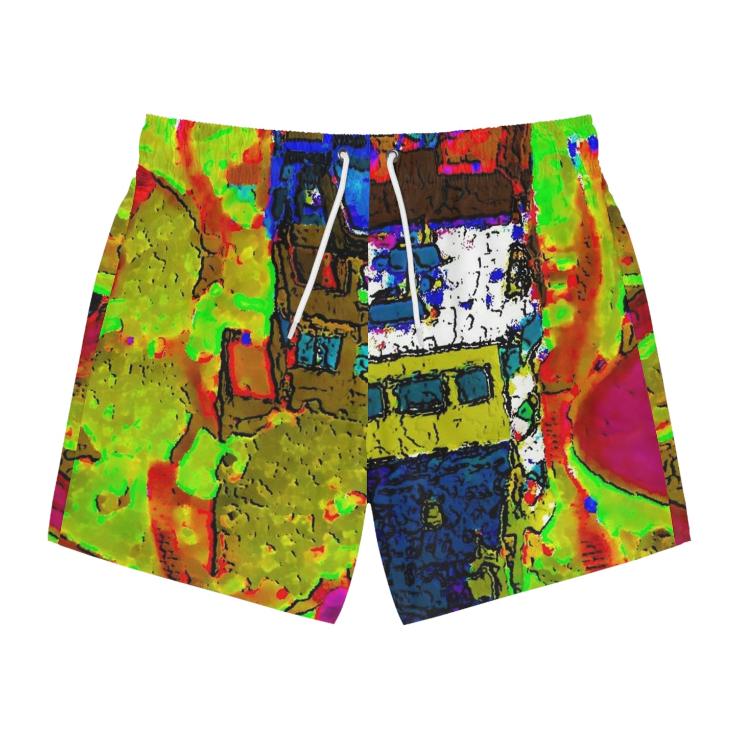 Swim Trunks ... A Crazy Street ... 'Eight Winding Curve-Switchbacks' ... "Lombard Street, San Francisco, CA' ... Family Archives: 1970's ... Original Works ...
