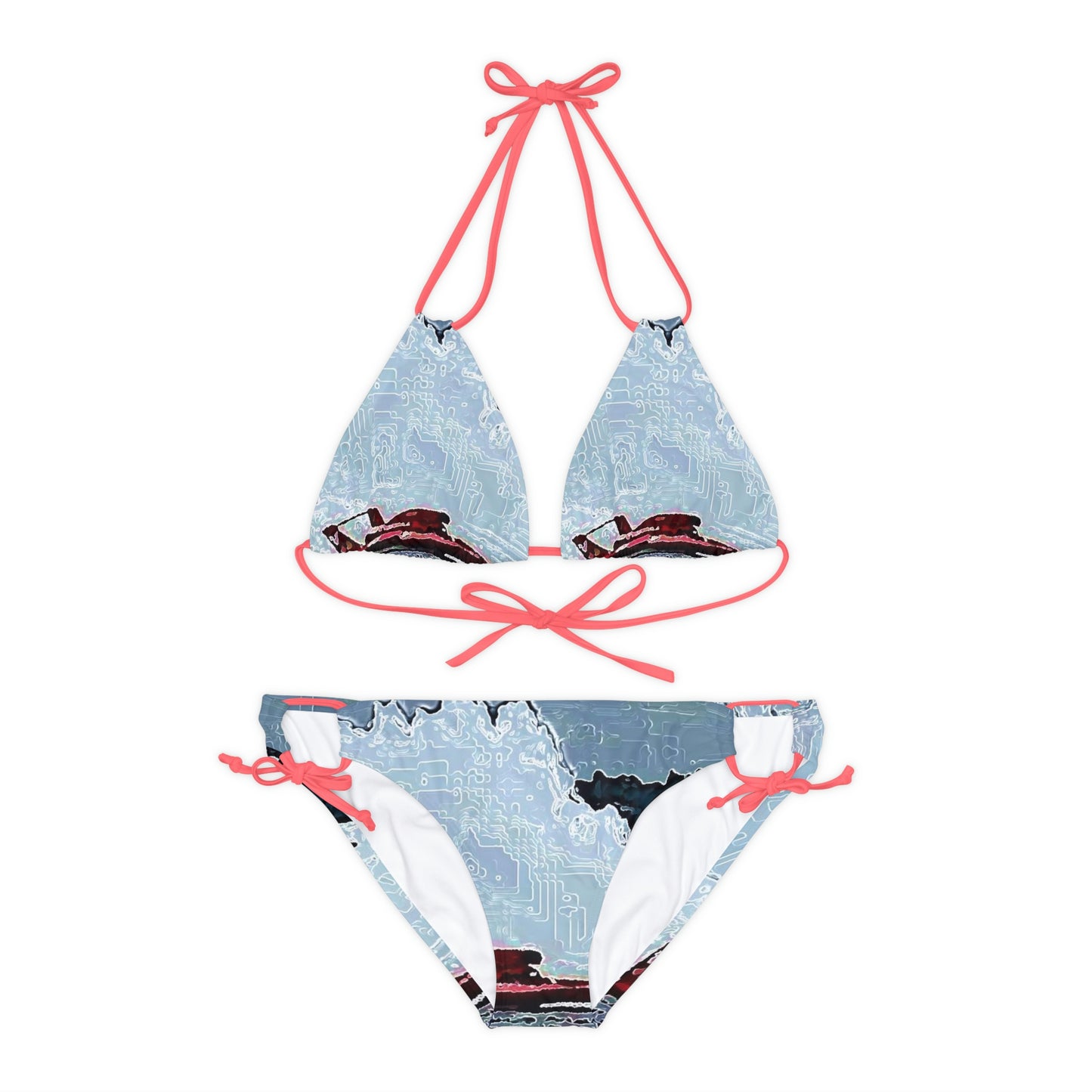 Strappy Bikini Set ... Seattle Columbia Cup On Lake Washington ... "Dave Wilcox Heads For The Win" ... Associate Gift-Photo ... Original Works ...