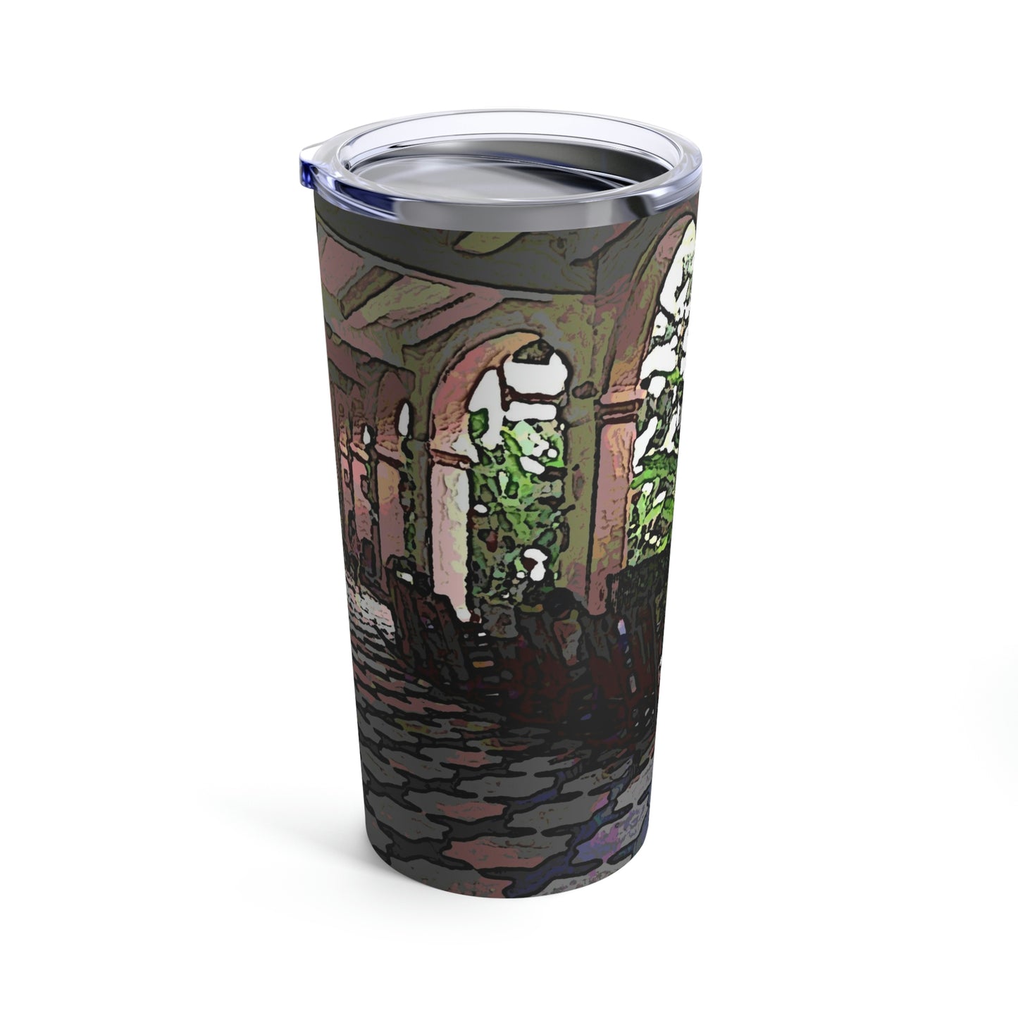 Tumbler 20oz ... Lanai & Rocking Chairs At: 'The Pink Palace' ... The Royal Hawai'ian ... Honolulu, HI ... '27Oct2014' ... Original Works ...