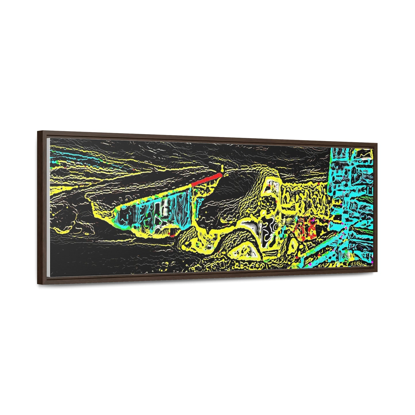 Gallery Canvas Wraps, Horizontal Frame ... "Snow Vehicle In Snow Storm At-Rest" ... Circa 12Mar23 ... Central Idaho ... 18-Hours Rendering Time: Original Works ...