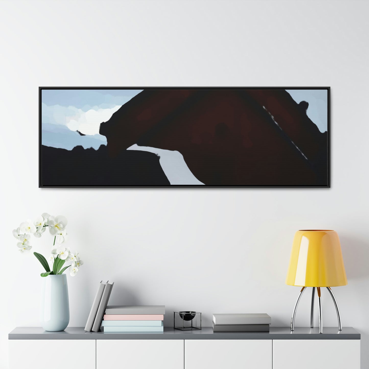 Gallery Canvas Wraps, Horizontal Frame ... After An Intense Snow Storm ... 'Digging Out' ... A Vehicle & Cabin "In The Mountains" ... March 2023 ... Original Works ...