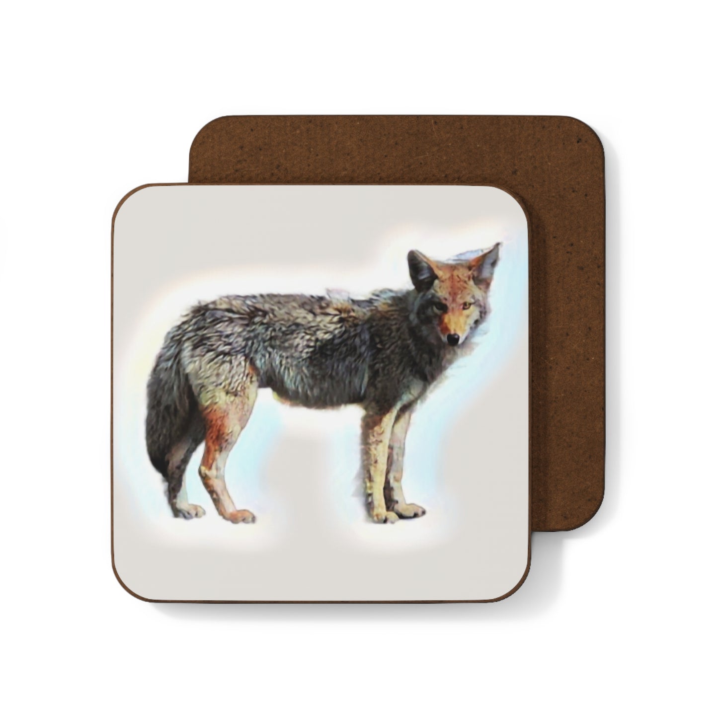 Hardboard Back Coaster ... Coyote ... "Yosemite Valley: Circa May23 ... KPH Base Photo" ... Original Works ...