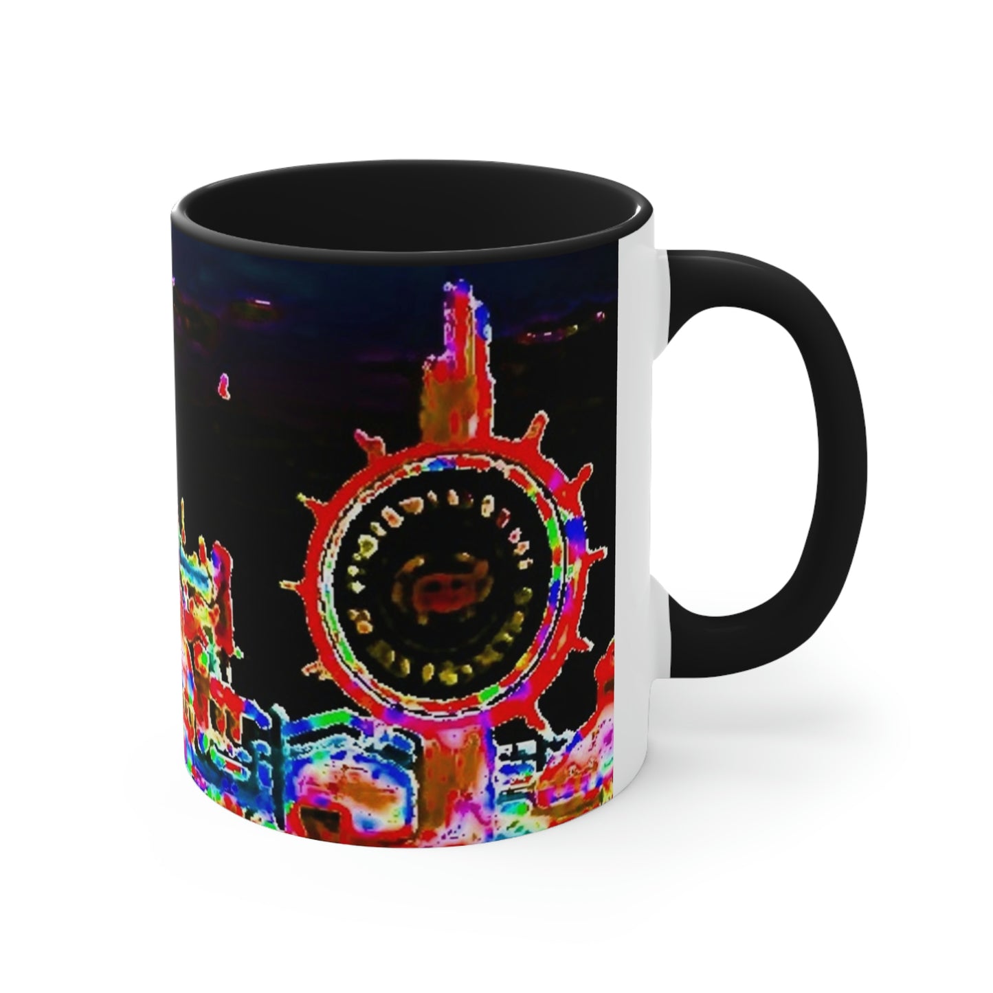 Accent Coffee Mug, 11oz ... "No.9 Fishermen's Grotto - Fishermen's Wharf, SF, California" ... Family Archives: 1970's ... Original Works ...
