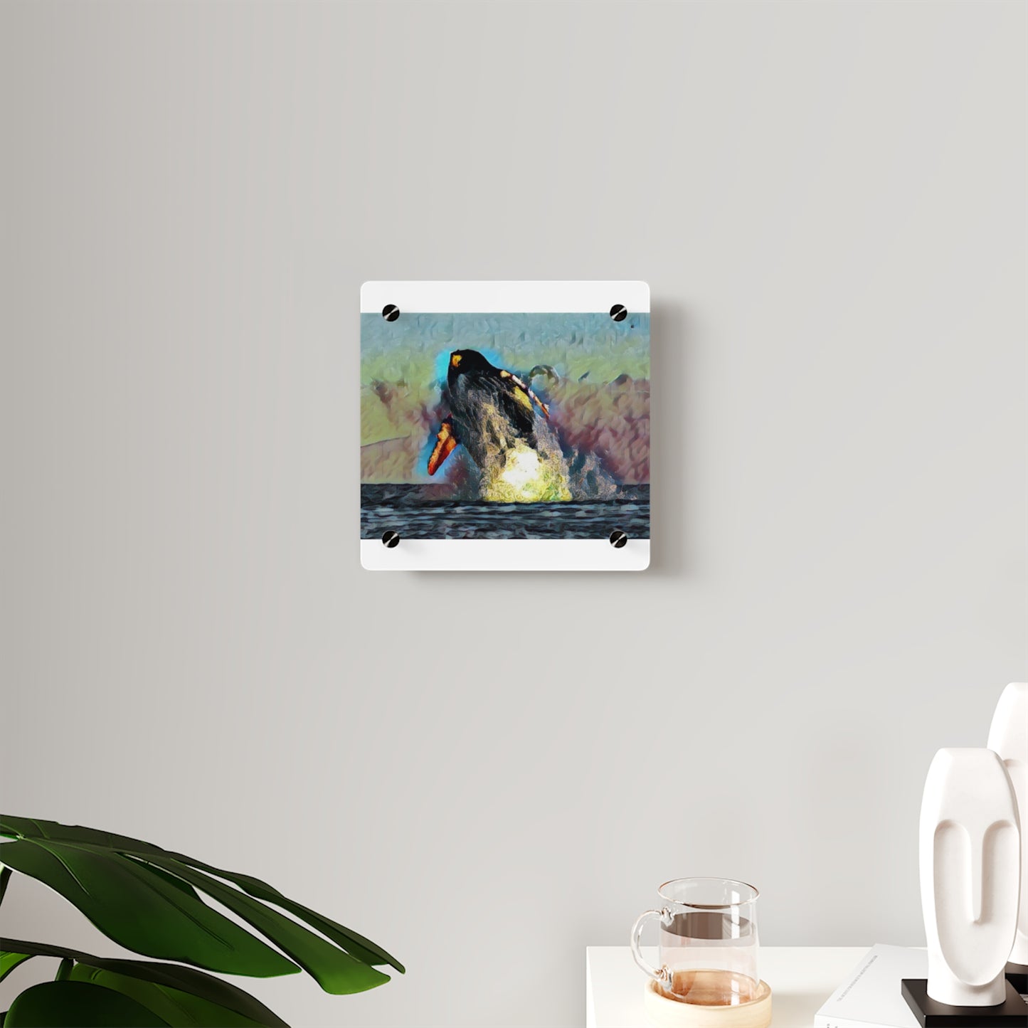 Acrylic Wall Art Panels ... An Extraordinary Humpback Breach ... 'With Explosive Energy' ... Family Archives (KPH) ... Circa: 21st Century. Maui, HI ... Original Works ...