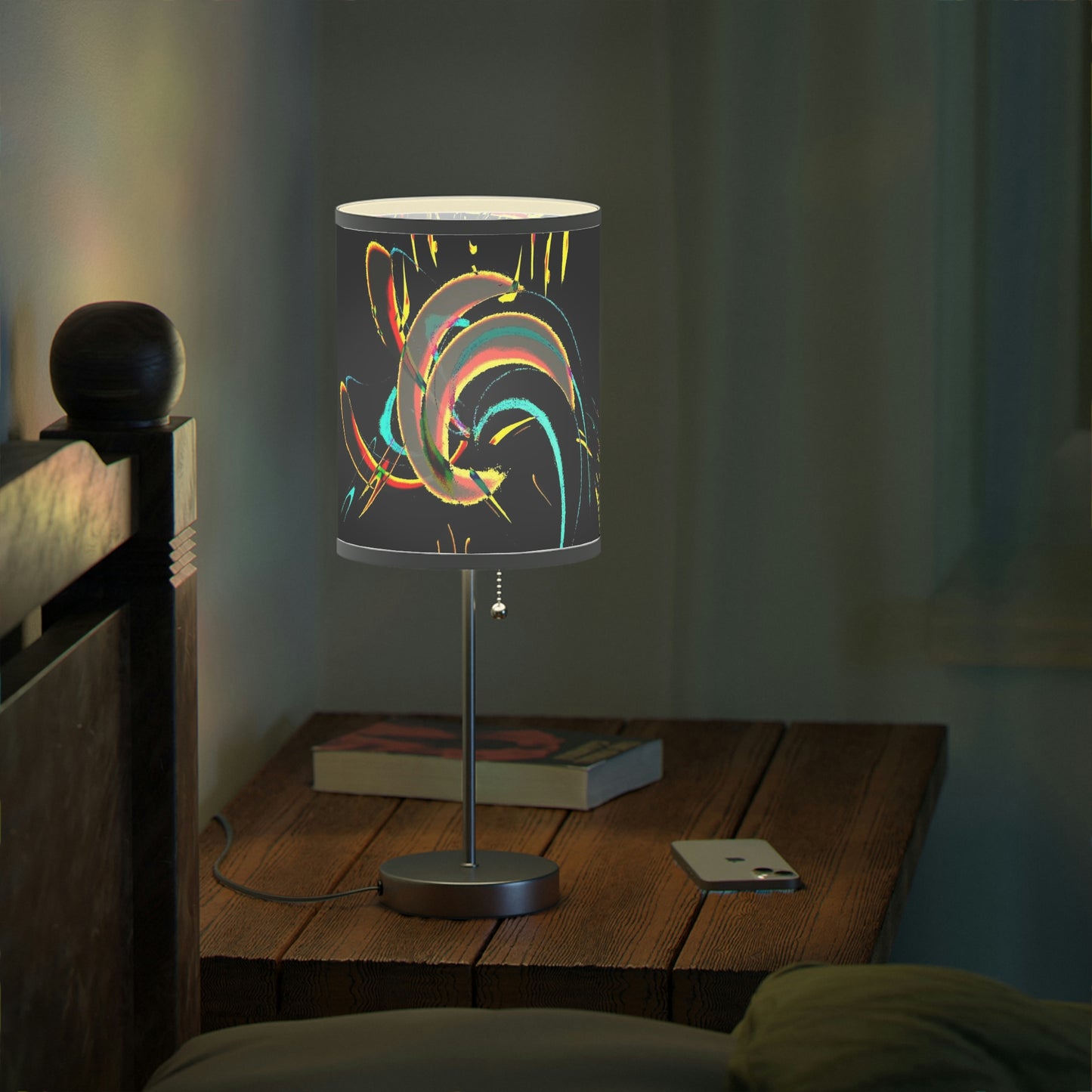 Lamp on a Stand, US|CA plug ... "Waning Moon" ... Central Idaho ... October 2022 ... Rendering Time: 22 Hours ... Original Works ...