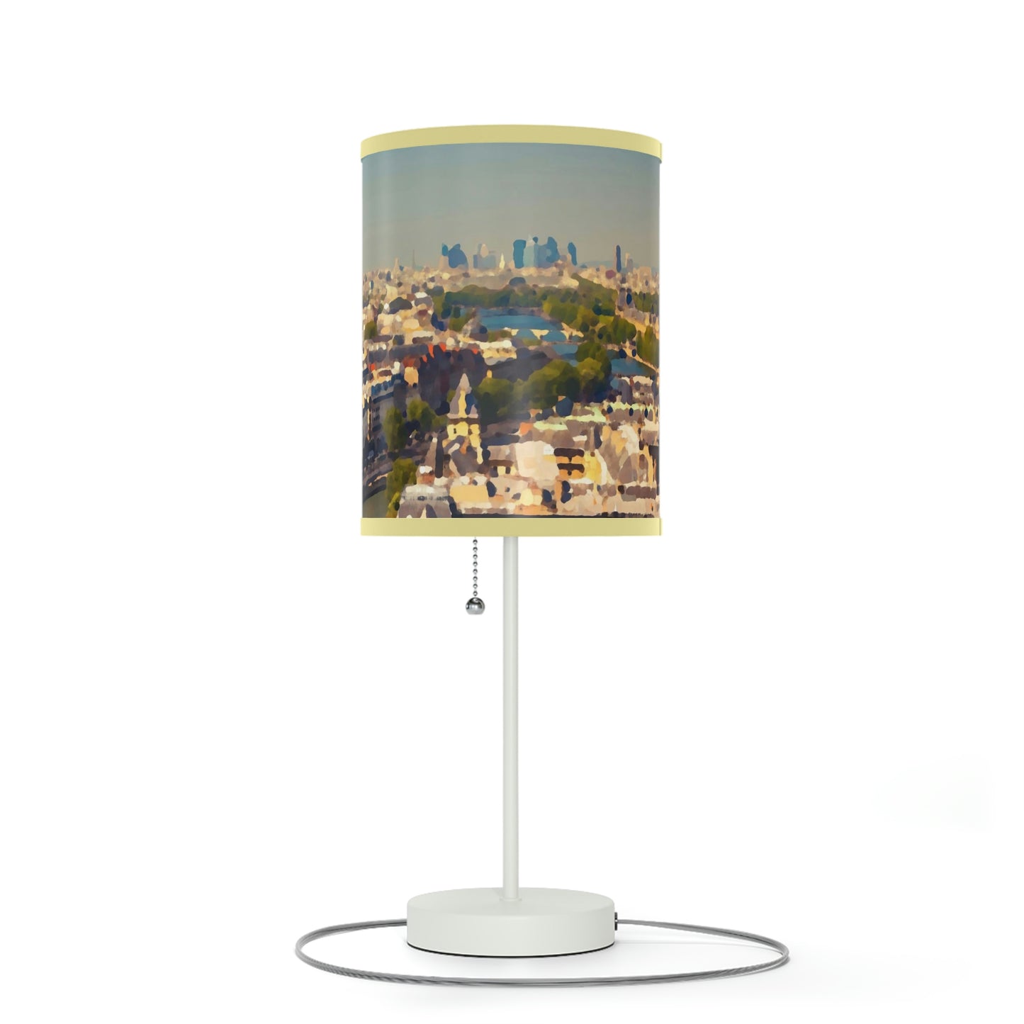 Lamp on a Stand, US|CA plug ... Au Paris ... "Along The River Seine" ... Barbara Joan Bonnell-Holt: 1972 ... Original Works ...
