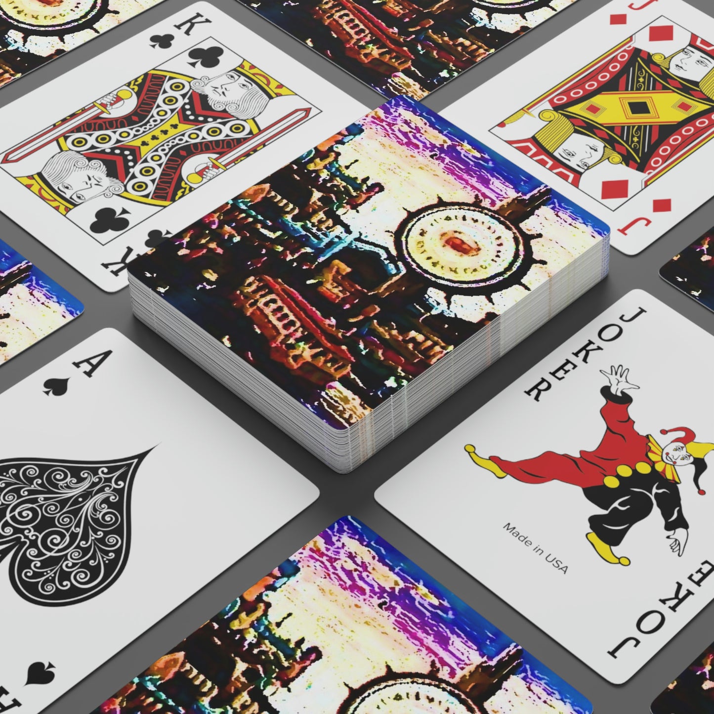 Custom Poker Cards ... "No.9 Fishermen's Grotto - Fishermen's Wharf, SF, California" ... Family Archives: 1970's ... Original Works ...