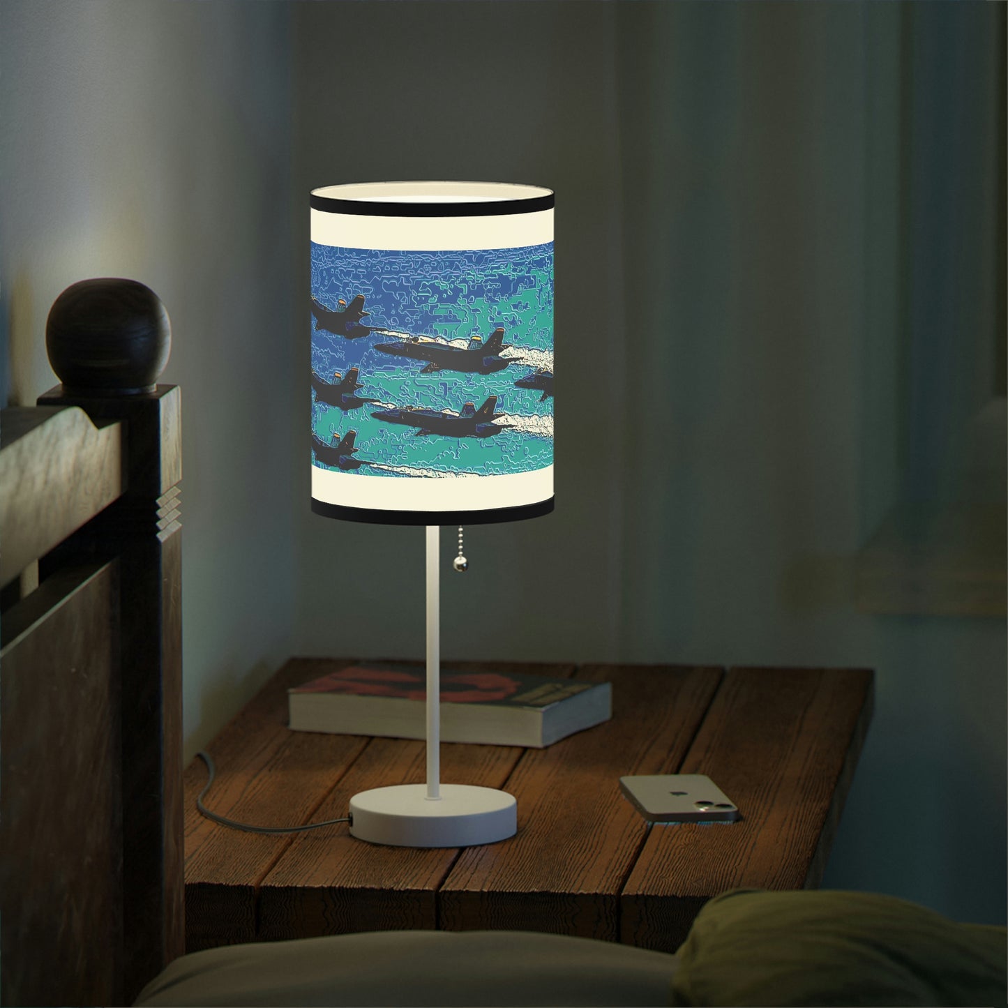 Lamp on a Stand, US|CA plug ... Seattle Seafair ..."Blue Angels Run Over Lake Washington" ... Circa Mid 1980's ... Dr FJ Holt ... Original Works ...