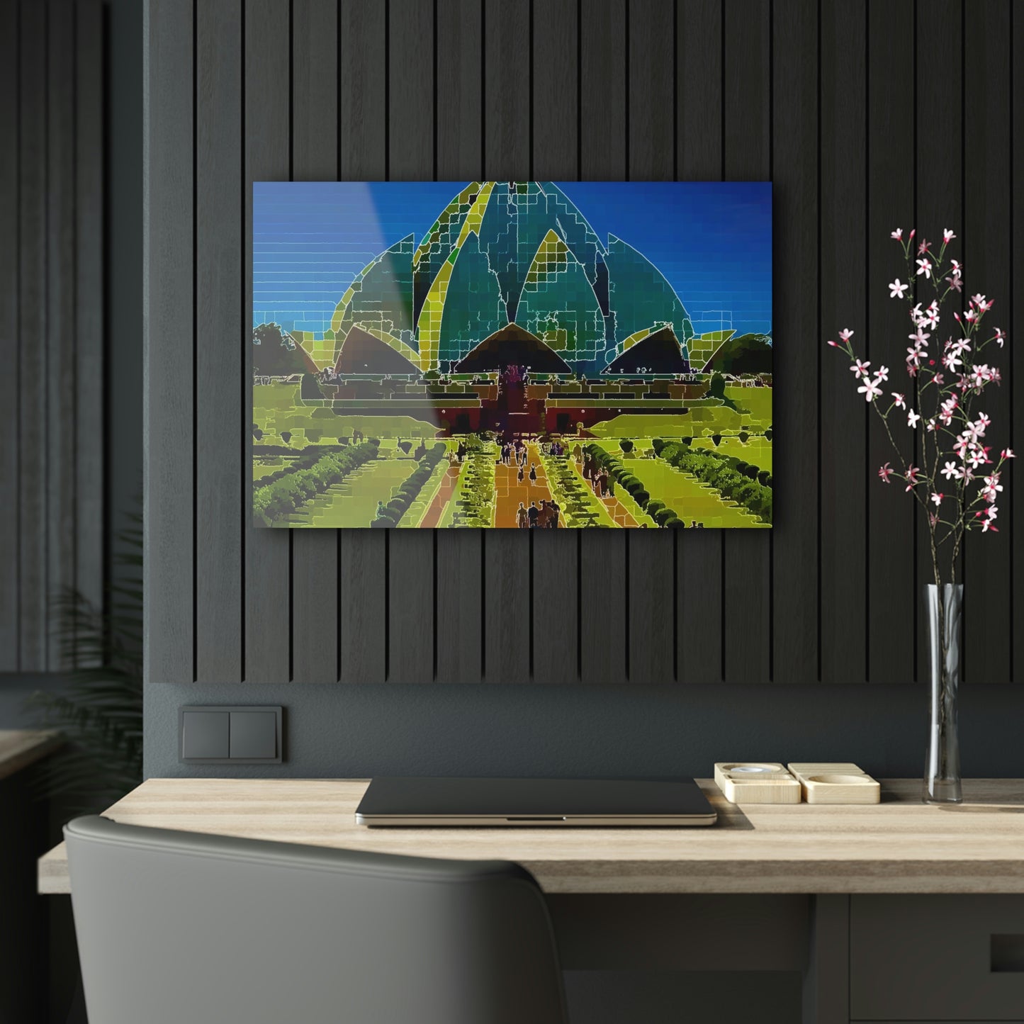 Acrylic Prints ... 'Bahai'i House-Of-Worship' ... "Lotus Temple: Delhi, India, 2008" ... Original Works ...