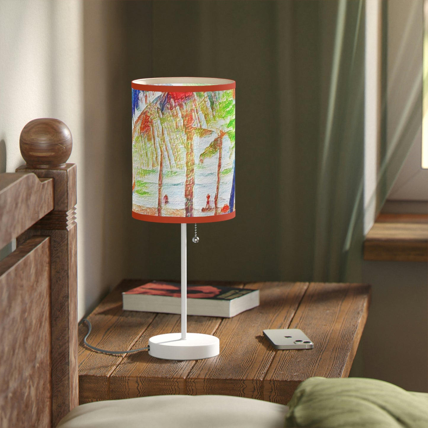 Lamp on a Stand, US|CA plug ... "The Royal Hawai'ian: Waikiki Beach_Beach" ... Honolulu, HI ... Ocotber 2014 (Halloween) ... Original Works ...