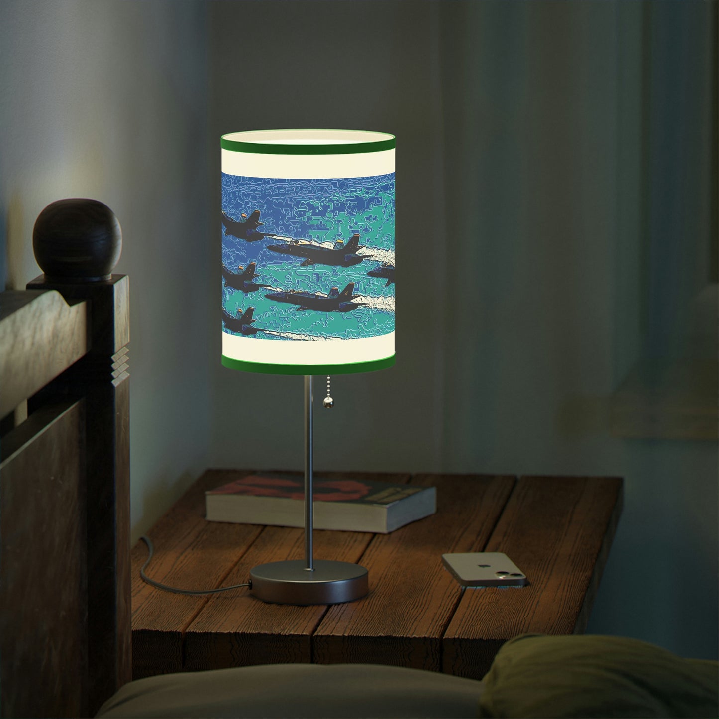 Lamp on a Stand, US|CA plug ... Seattle Seafair ..."Blue Angels Run Over Lake Washington" ... Circa Mid 1980's ... Dr FJ Holt ... Original Works ...
