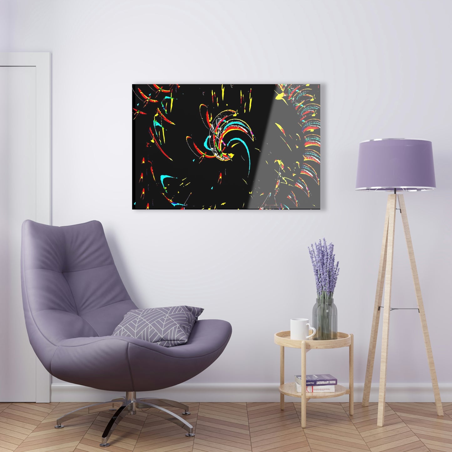 Acrylic Prints ... "Waning Moon" ... Central Idaho ... October 2022 ... Rendering Time: 22 Hours ... Original Works ...