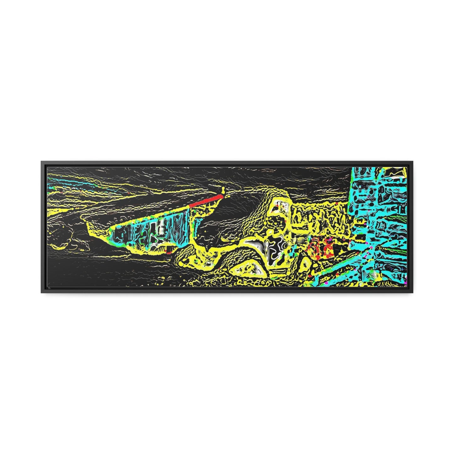Gallery Canvas Wraps, Horizontal Frame ... "Snow Vehicle In Snow Storm At-Rest" ... Circa 12Mar23 ... Central Idaho ... 18-Hours Rendering Time: Original Works ...