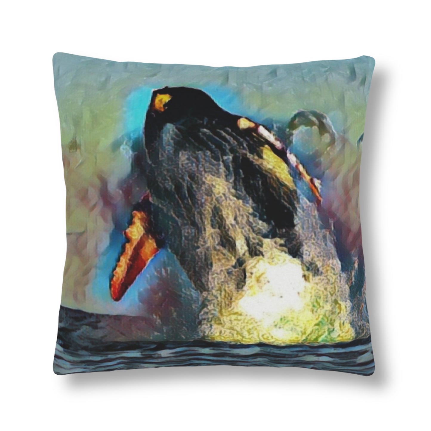 Waterproof Pillows ... An Extraordinary Humpback Breach ... 'With Explosive Energy' ... Family Archives (KPH) ... Circa: 21st Century. Maui, HI ... Original Works ...