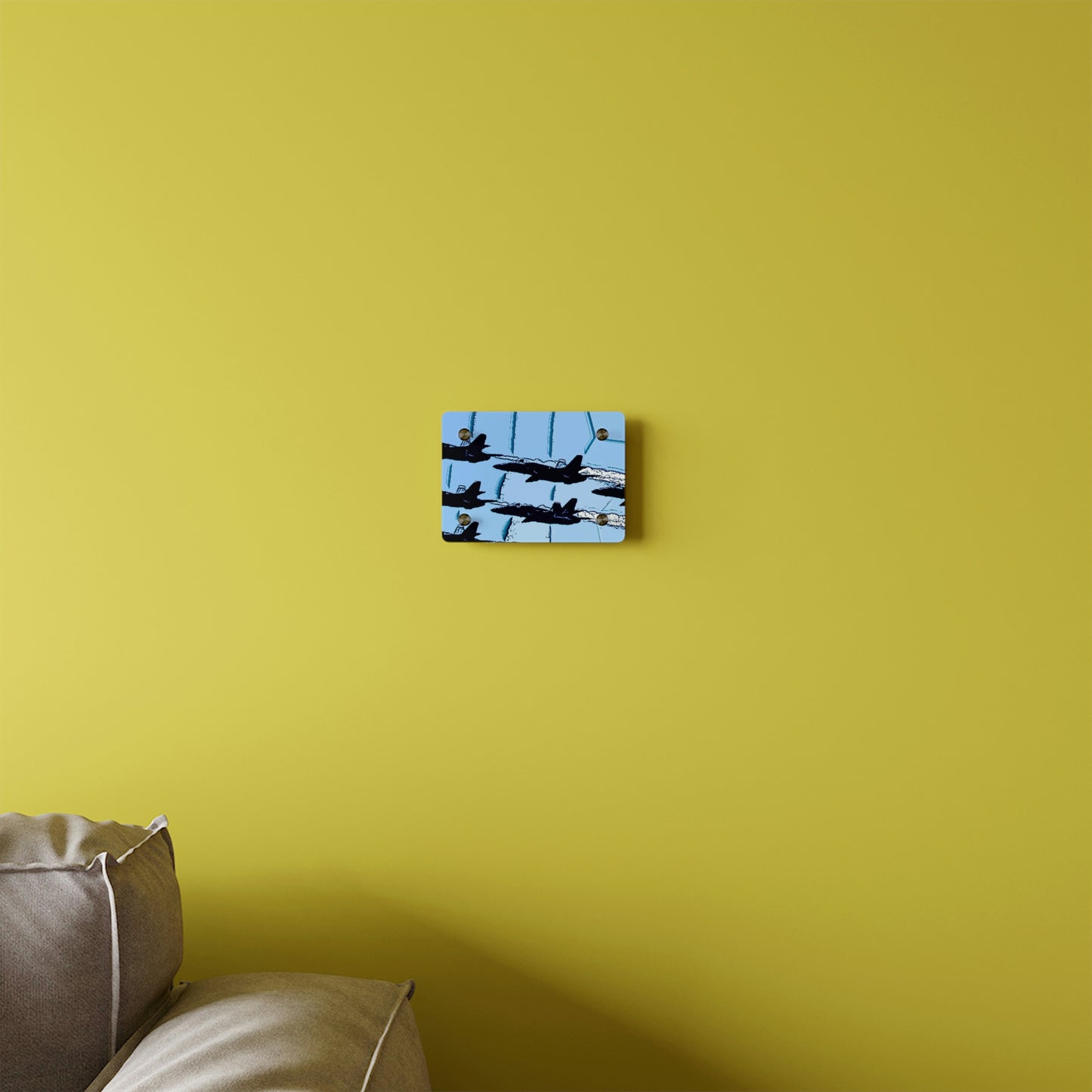 Acrylic Wall Art Panels ... Seattle Seafair ..."Blue Angels Run Over Lake Washington" ... Circa Mid 1980's ... Dr FJ Holt ... Original Works ...